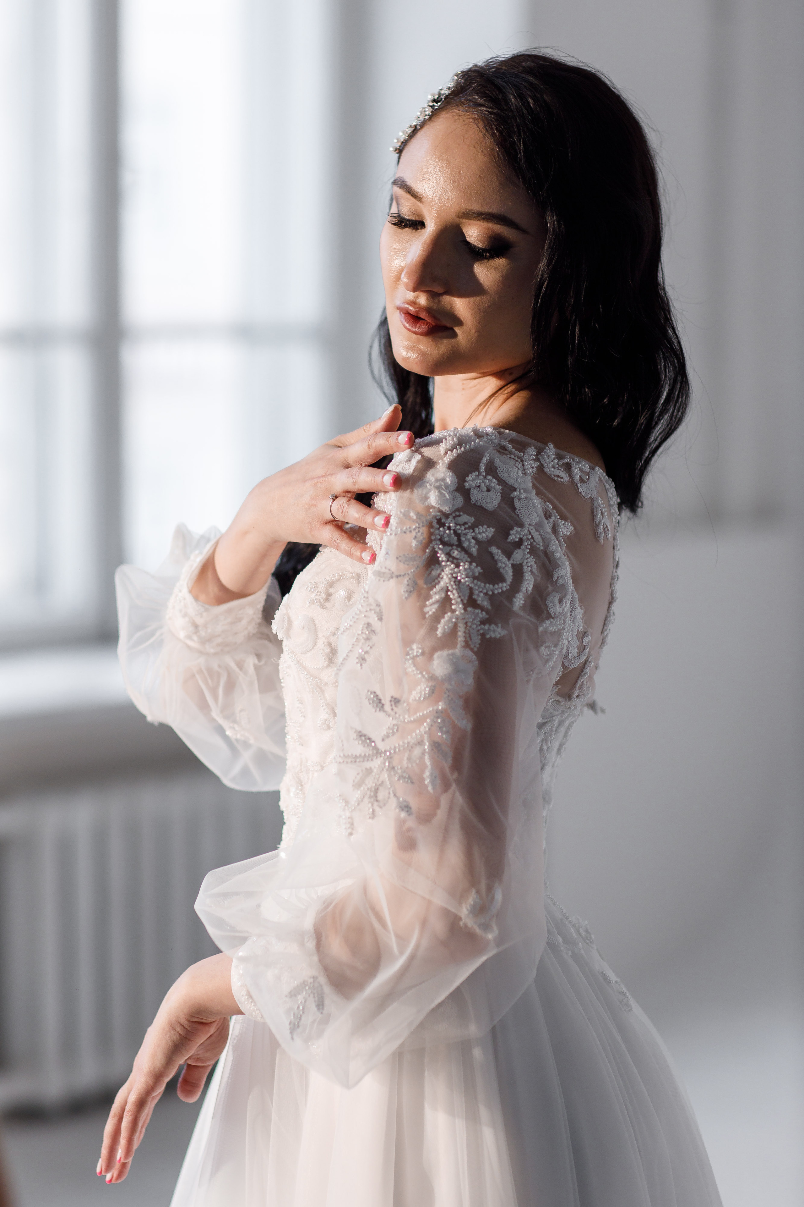 Платье невесты. Свадебный фотограф Вашкевич Денис