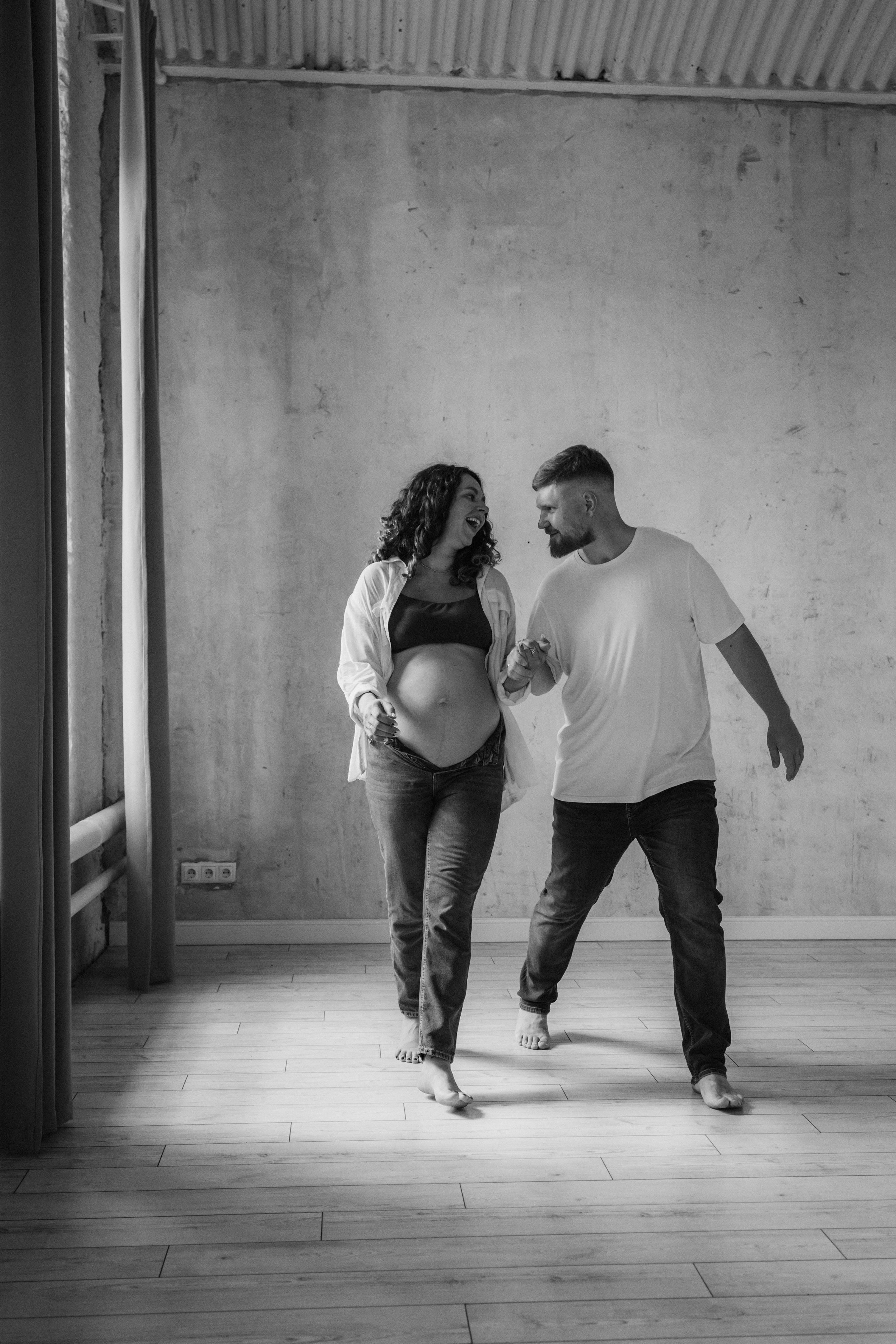 Фотосессия беременности в студии в Балашихе для Надюши и Романа. Семейный фотограф в Москве, Щелково, Фрязино _ Виктория Степанова