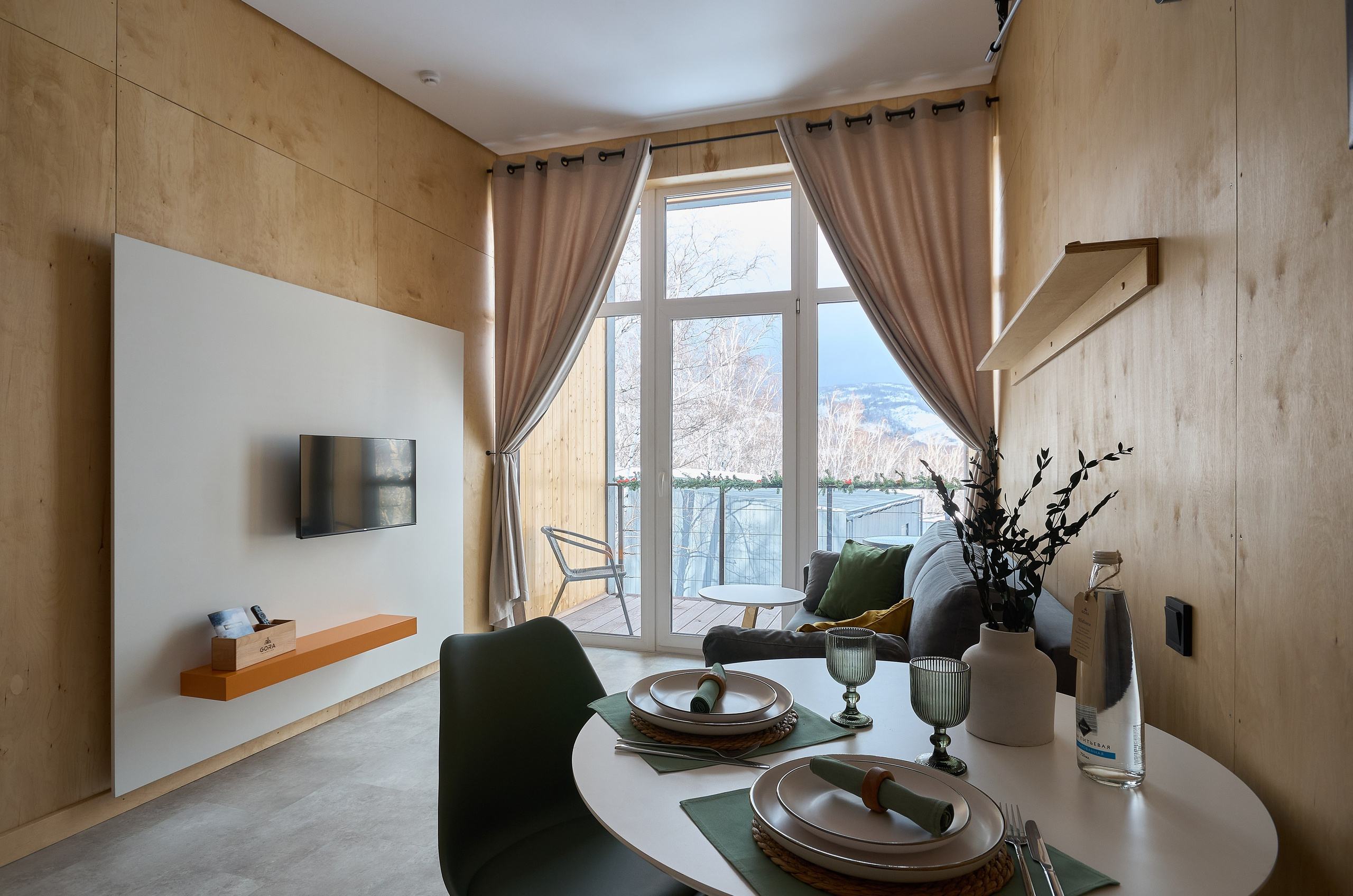 Глемпинг, Гора, оз. Банное. Абросимов Лев интерьерный и архитектурный фотограф