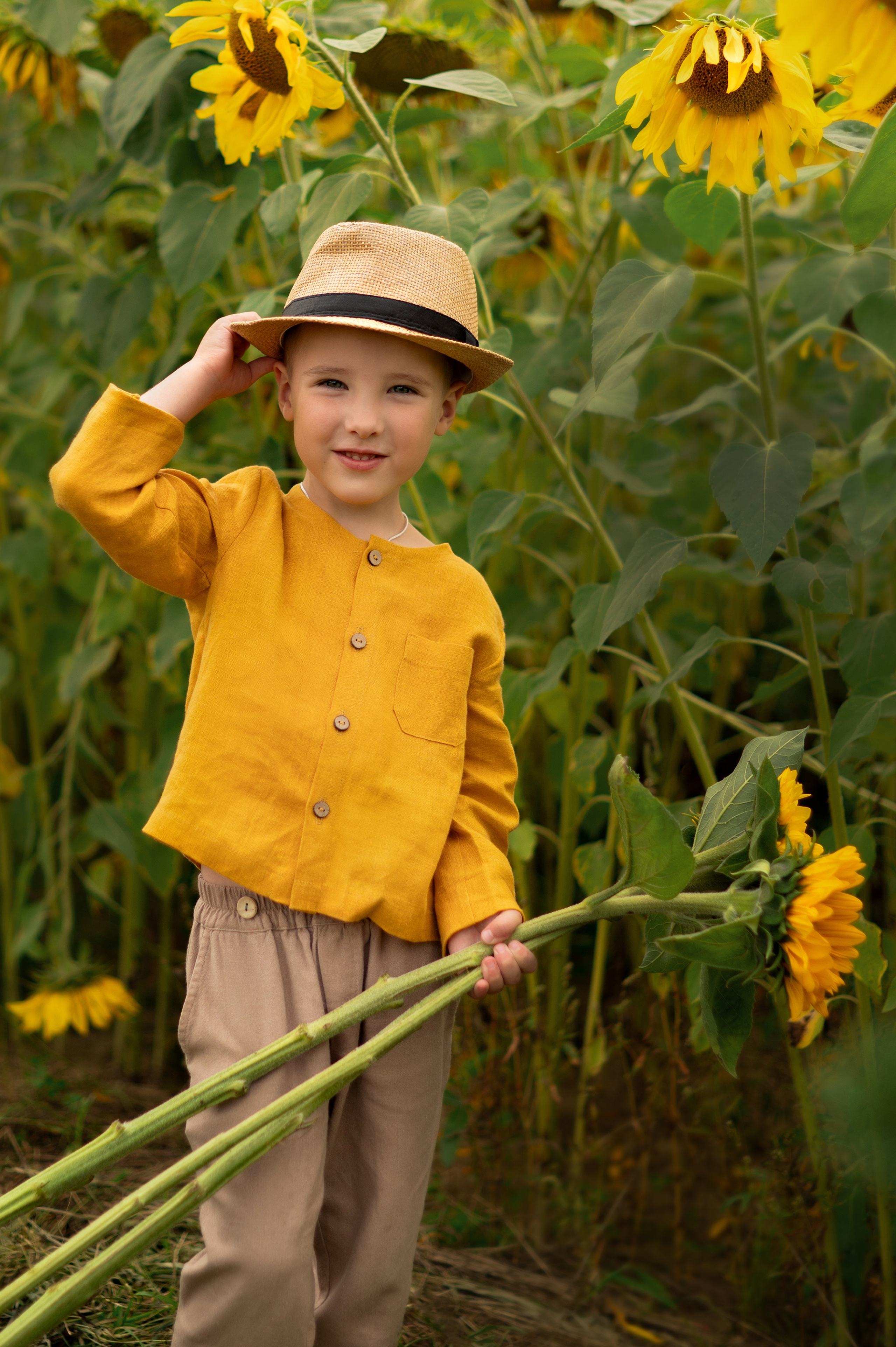 Подсолнухи. Детский и семейный фотограф г. Москва Оксана Катаджи