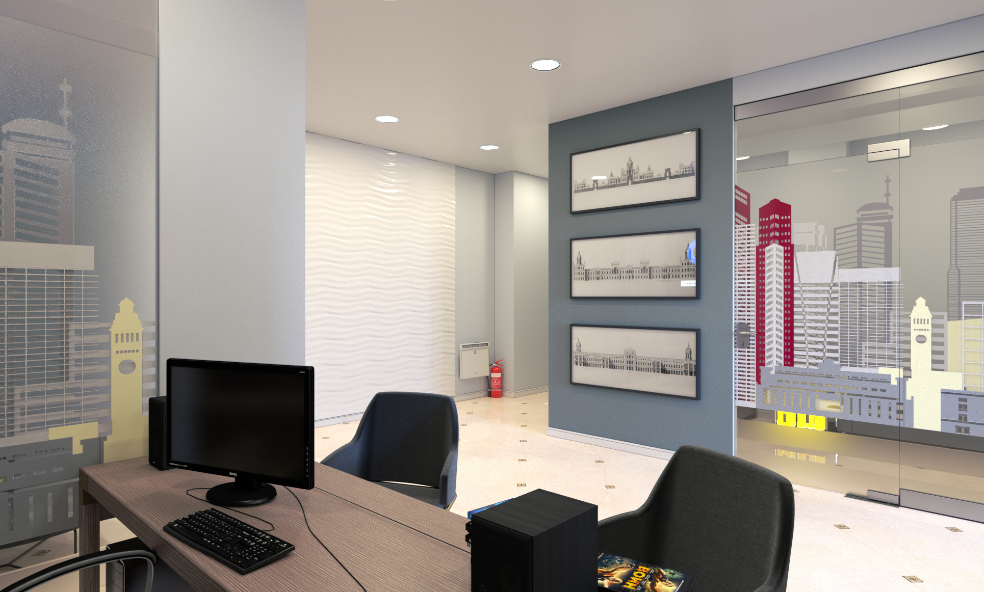 Офис для строительной компании. Батракова Наталья дизайнер интерьеров Санкт-Петербург Москва Архангель