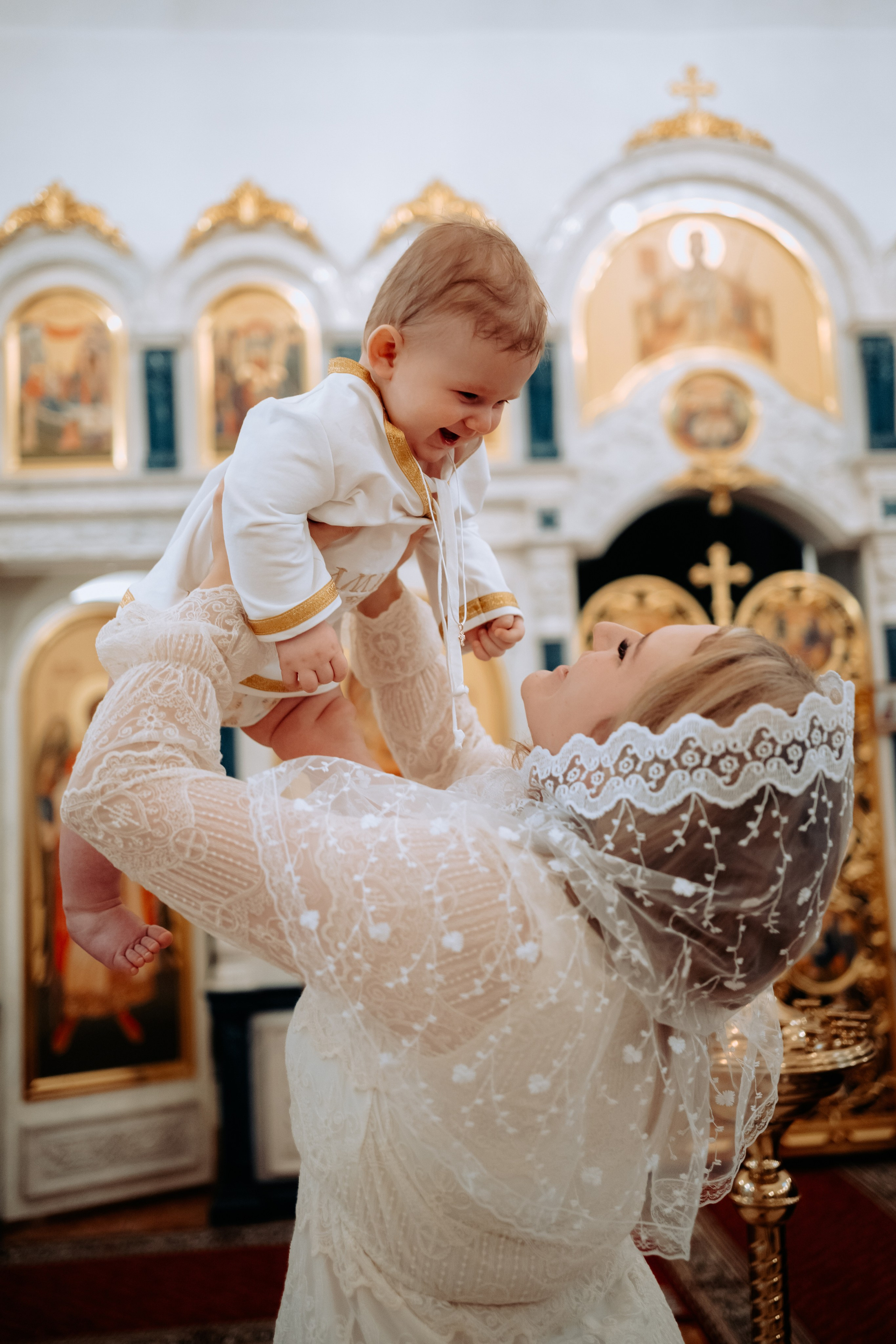 Фотосессия крещения в парке Елочки Домодедово. Семейный фотограф в Москве и в Домодедово Екатерина Патракова