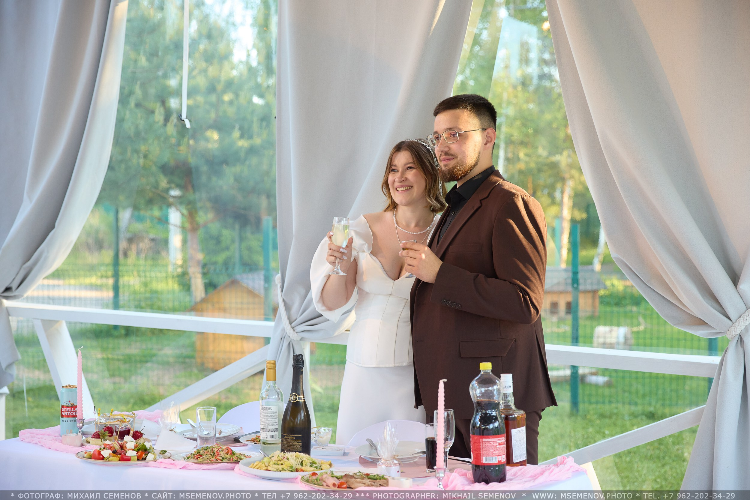 Свадьба Анастасии и Даниила. Photographer for business Mikhail Semenov. Aqua photo studio, photo school