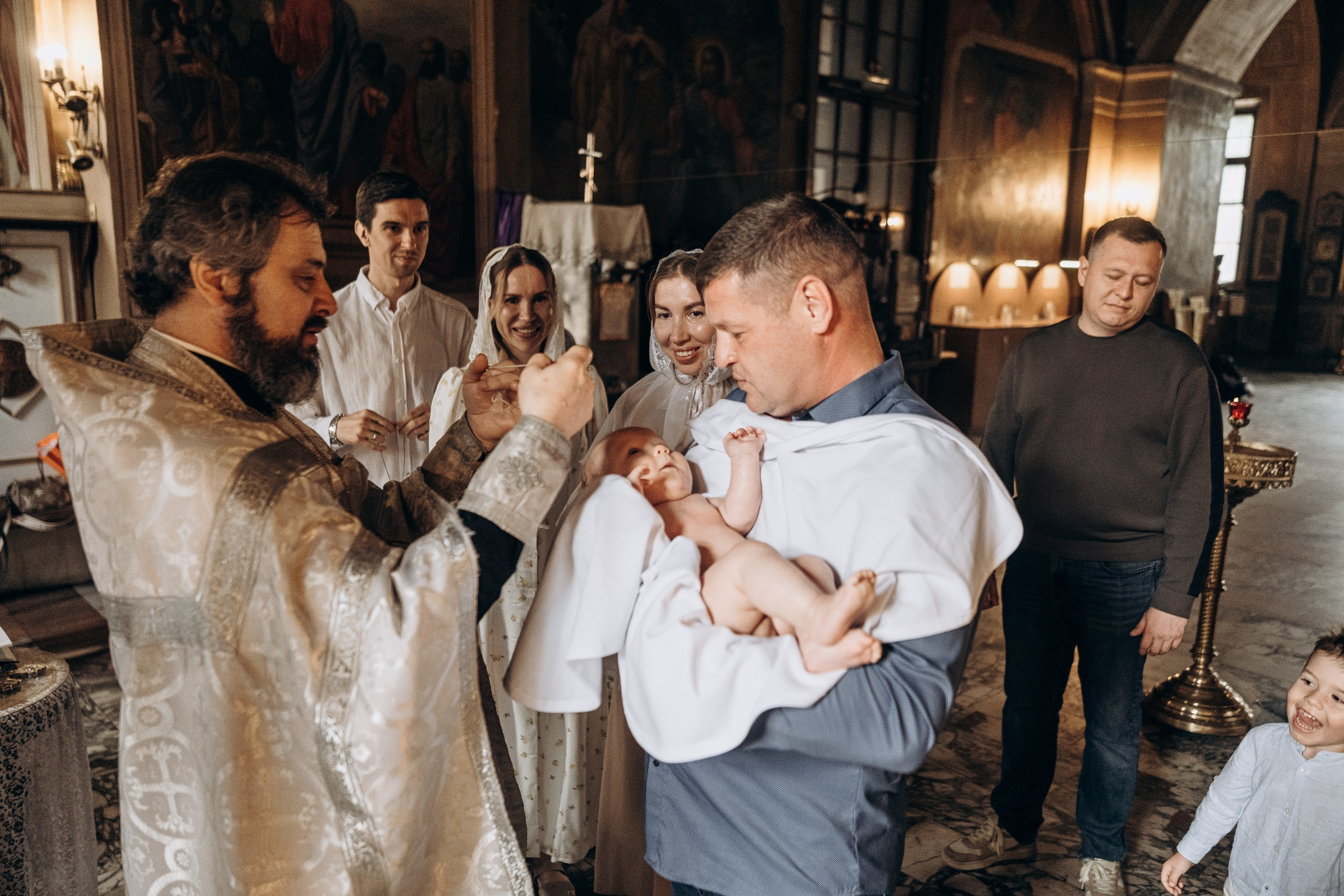 Крещение в Даниловском монастыре. Фотограф Светлана Мерзлякова