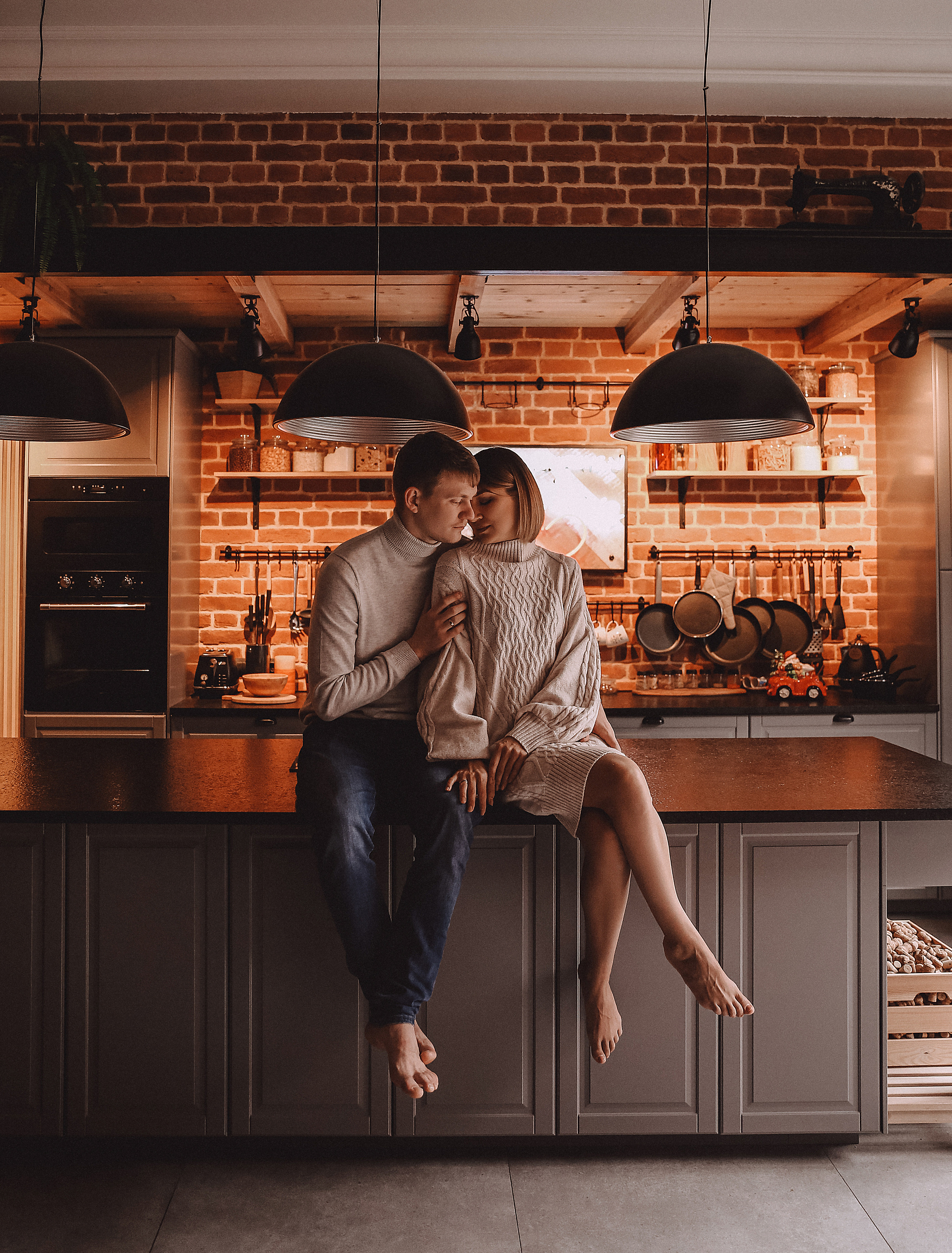 Семейная съемка Тани, Дениса и Матвея в Loft1979. Фотограф в Краснодаре и Краснодарском крае