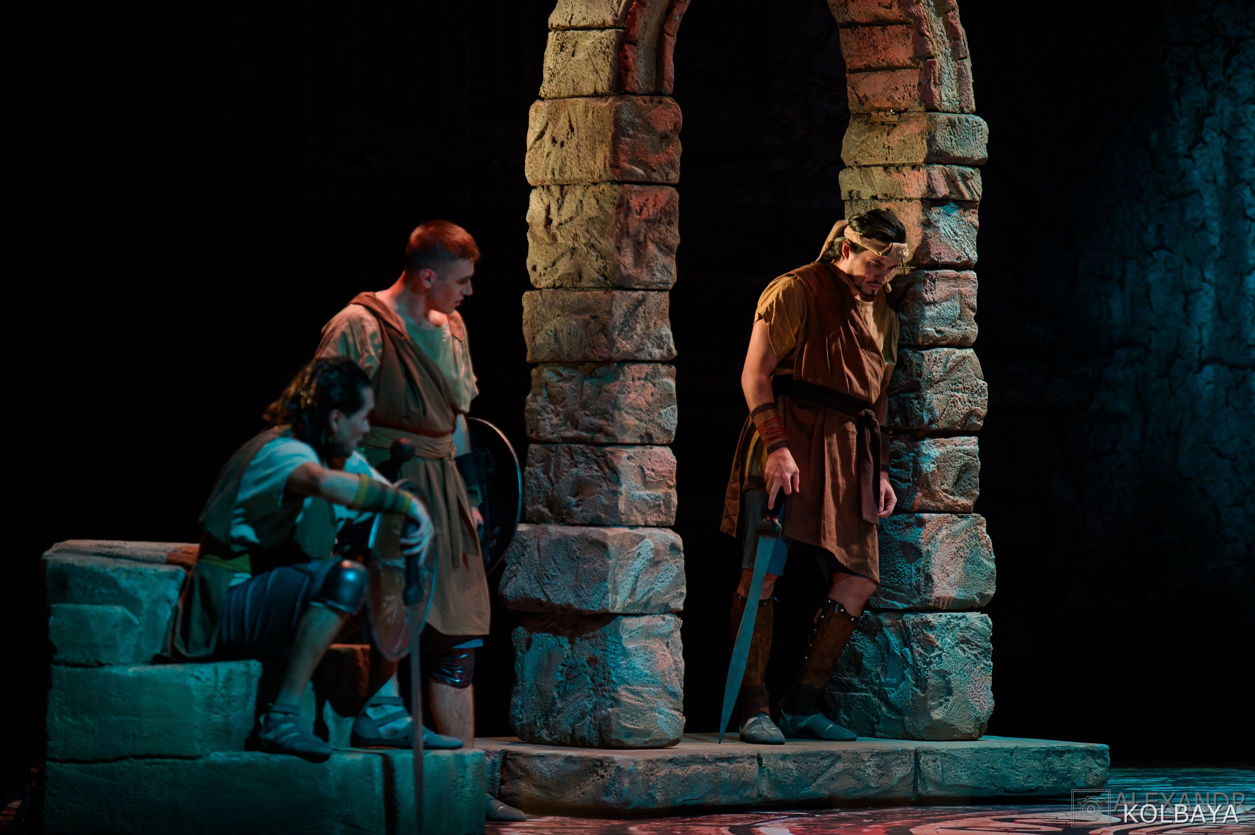 Фоторепортаж со спектакля Гладиатор в Театре Терезы Дуровой. Концертный и театральный репортажный фотограф в Москве Александр Колбая