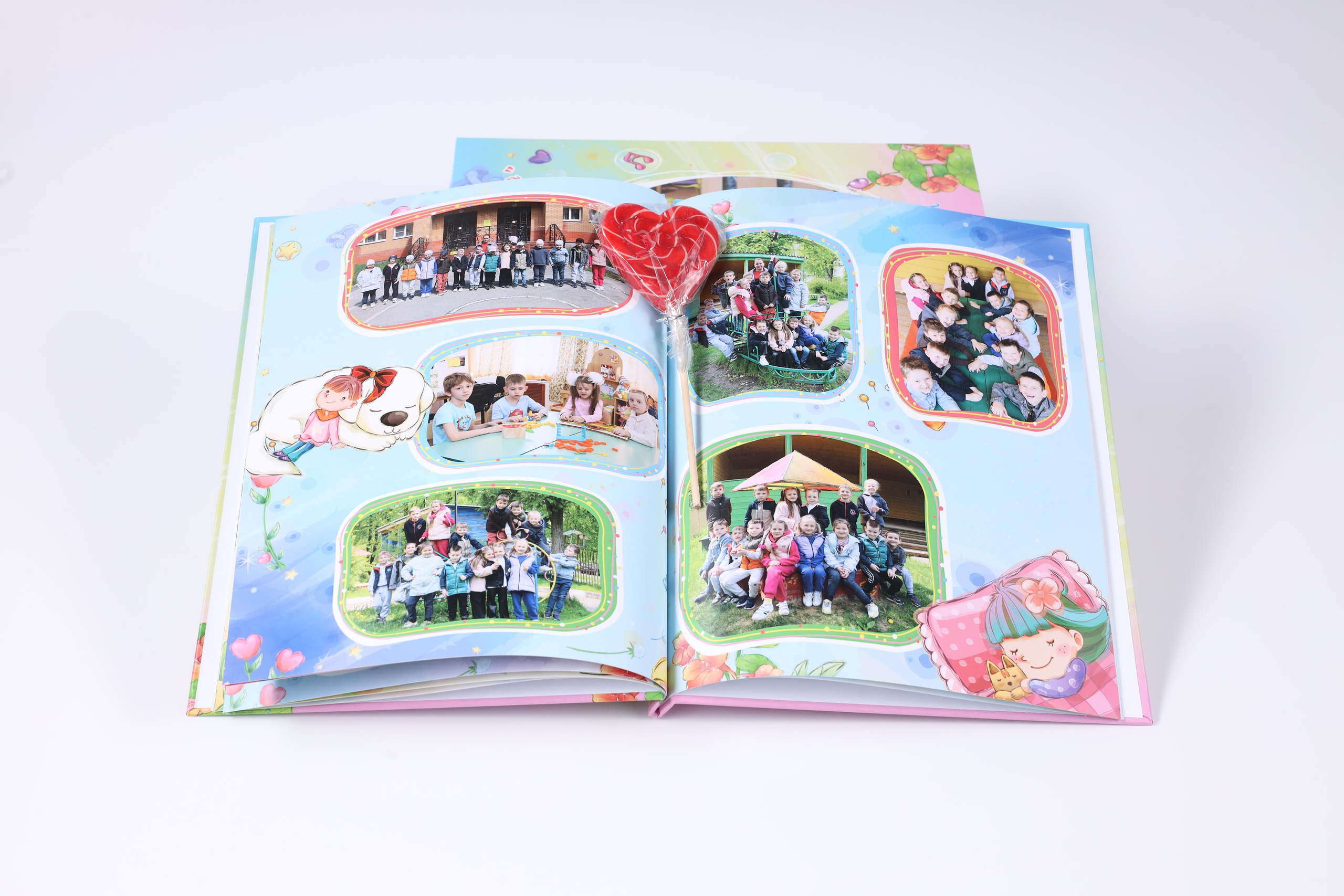 Образец многостраничного фотоальбома для выпускников ДС (3 дня съемок с дорогой в Тульскую область). Фотограф в Туле Крупский АнДРей. Фотостудия «КАДР71» в Туле