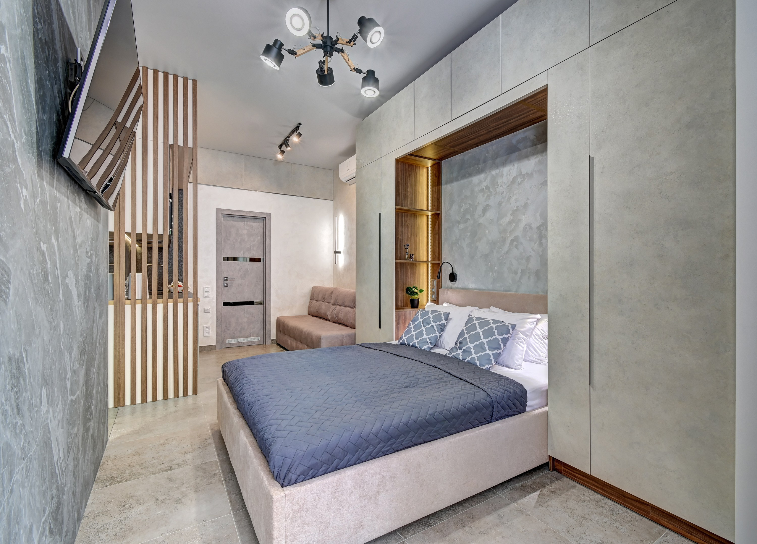 Номер Апарт-отеля Монтевиль. Интерьерный фотограф в Сочи | Роман Сусленко