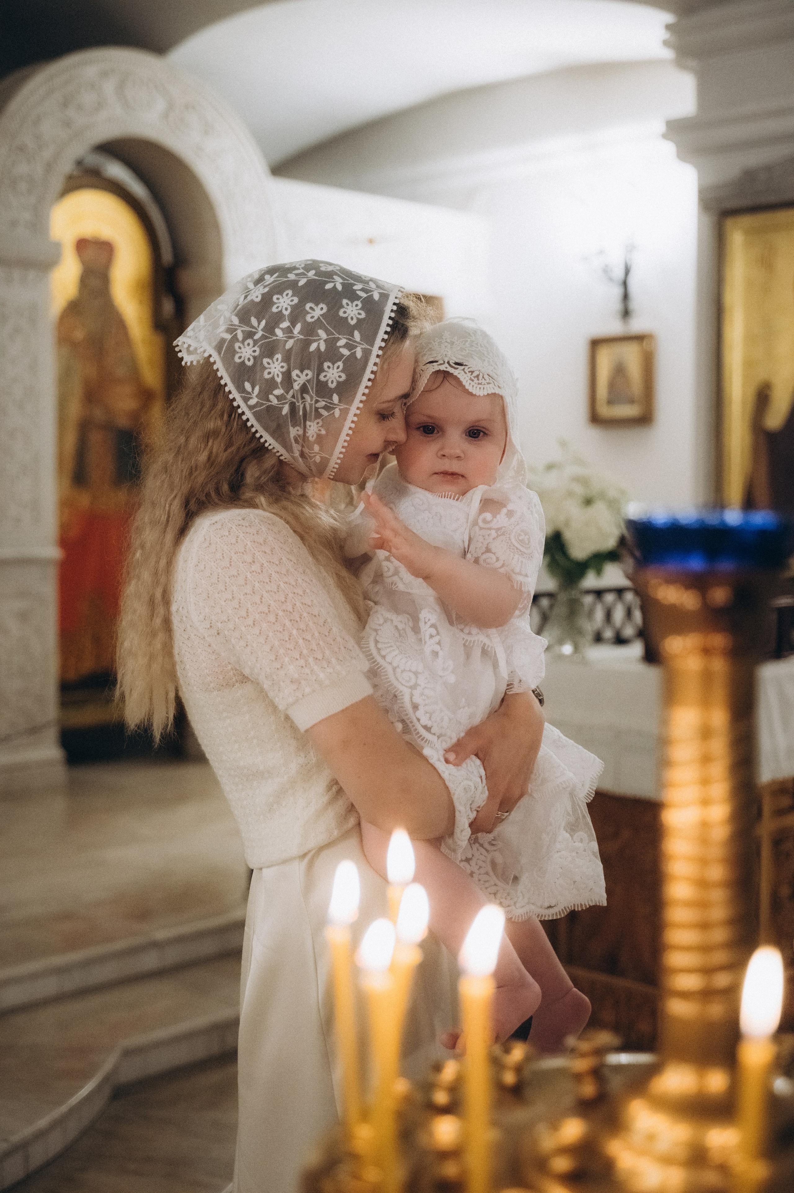 Крещение Владиславы (Криптовый храм в честь собора Новомучеников и Исповедников земли Белорусской). Семейный фотограф в Минске Дарья Дреко