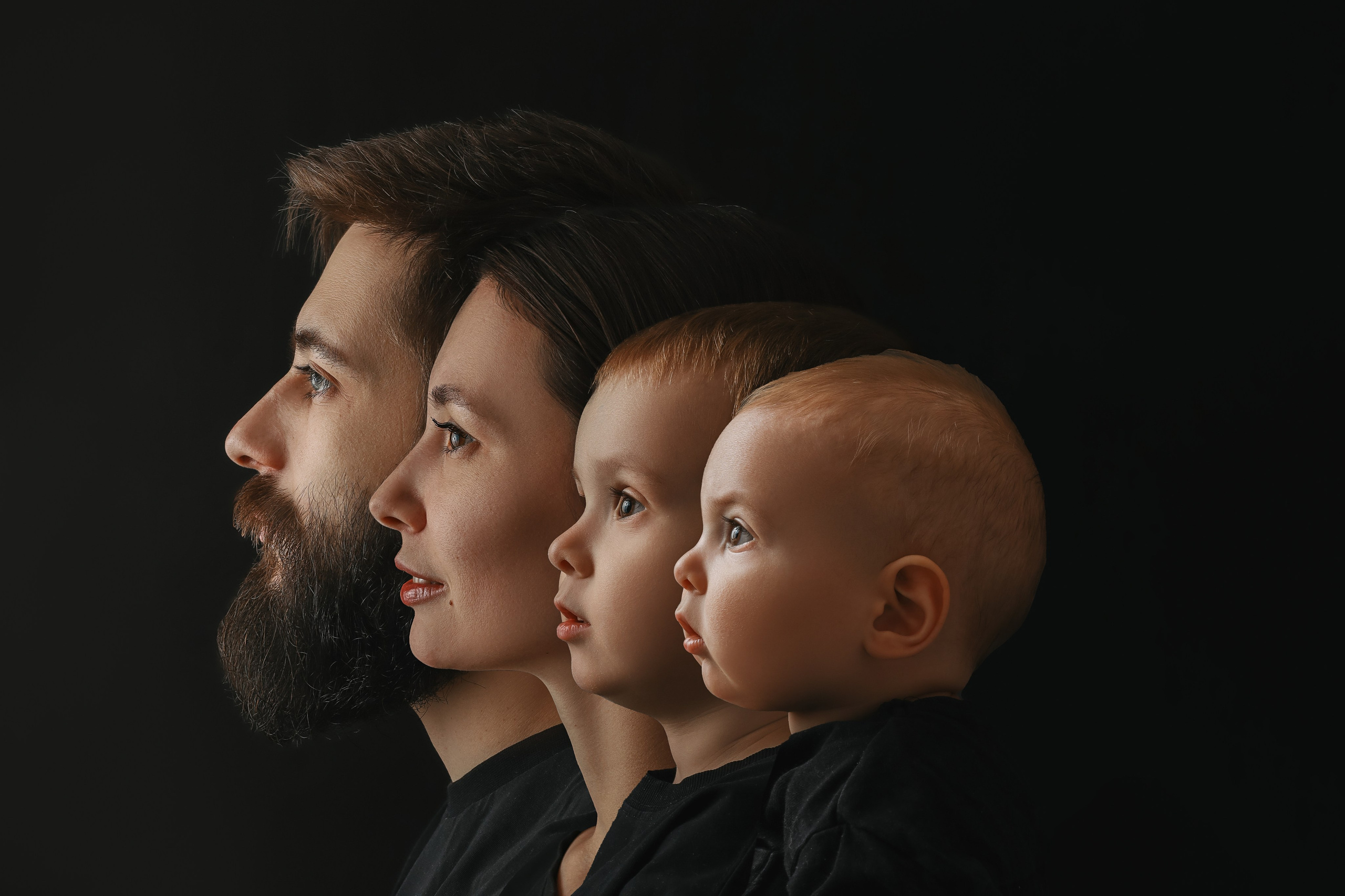 Портрет в профиль новосибирск семейный портрет. Фотограф новорожденных и детский фотограф в Новосибирске