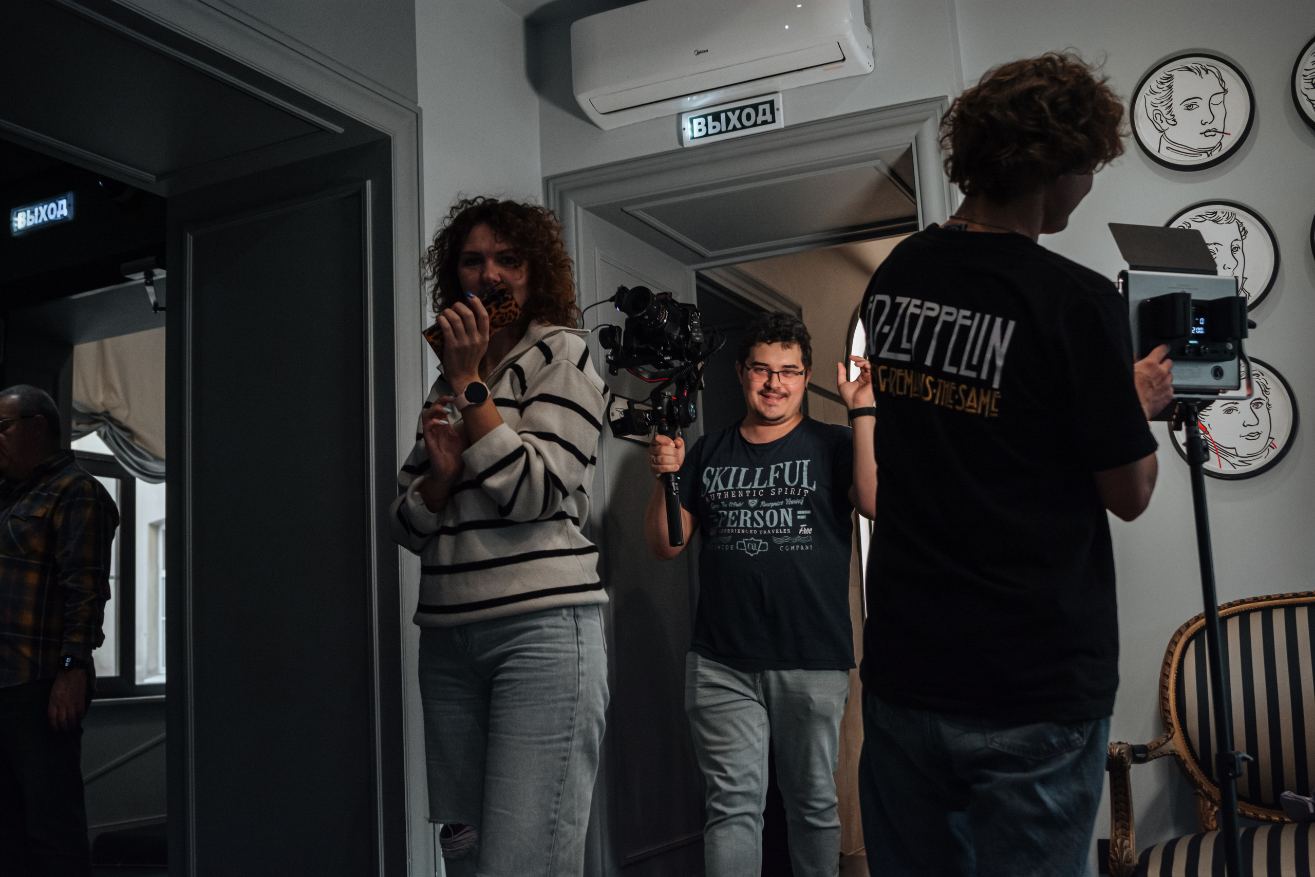 Пушкин в отеле «Оболенский». Съёмка ролика для конкурса. Портретный фотограф в Санкт-Петербурге Дмитриева Наталия