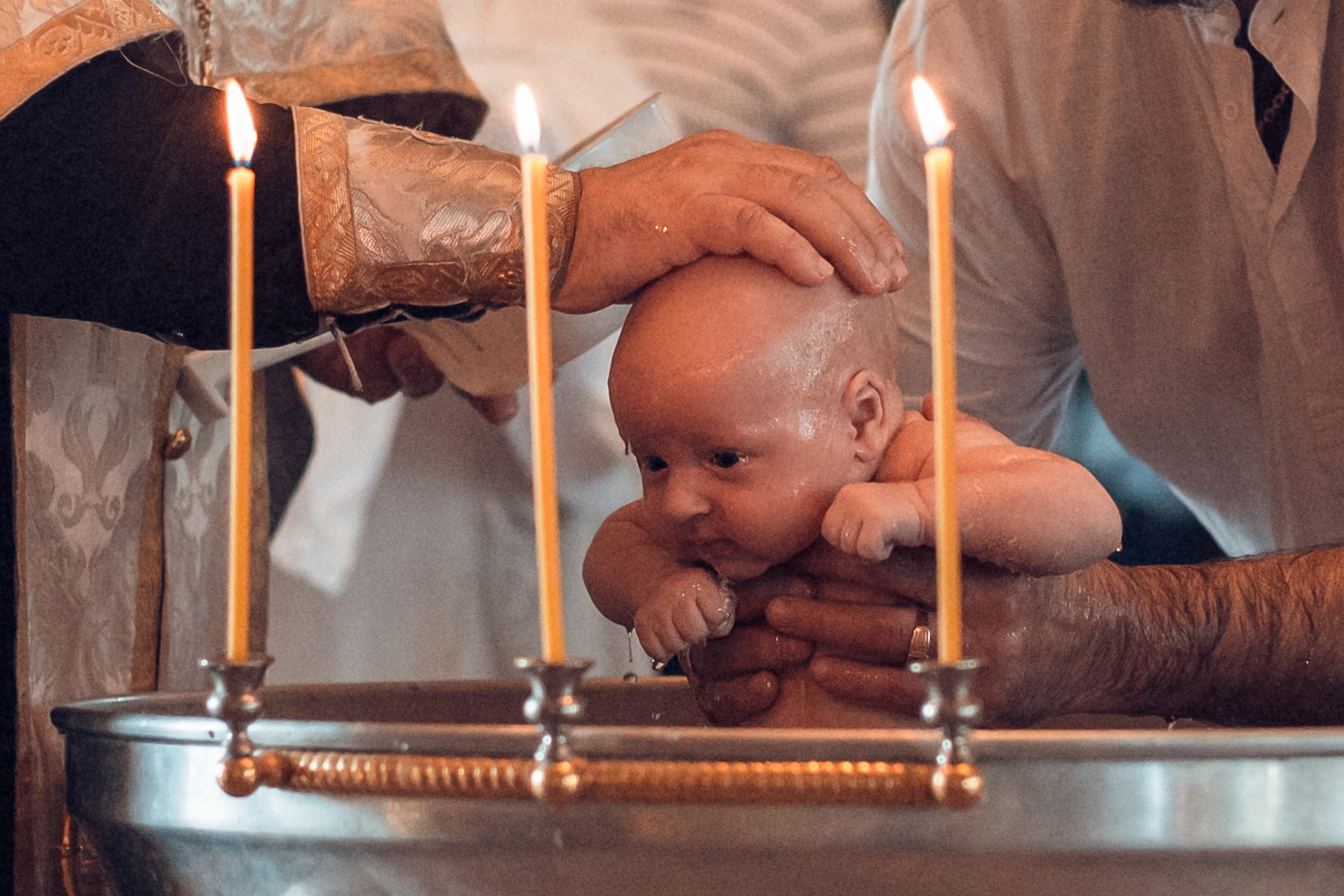 Крещение Сергея в храме Успения Богородицы с. Истомино