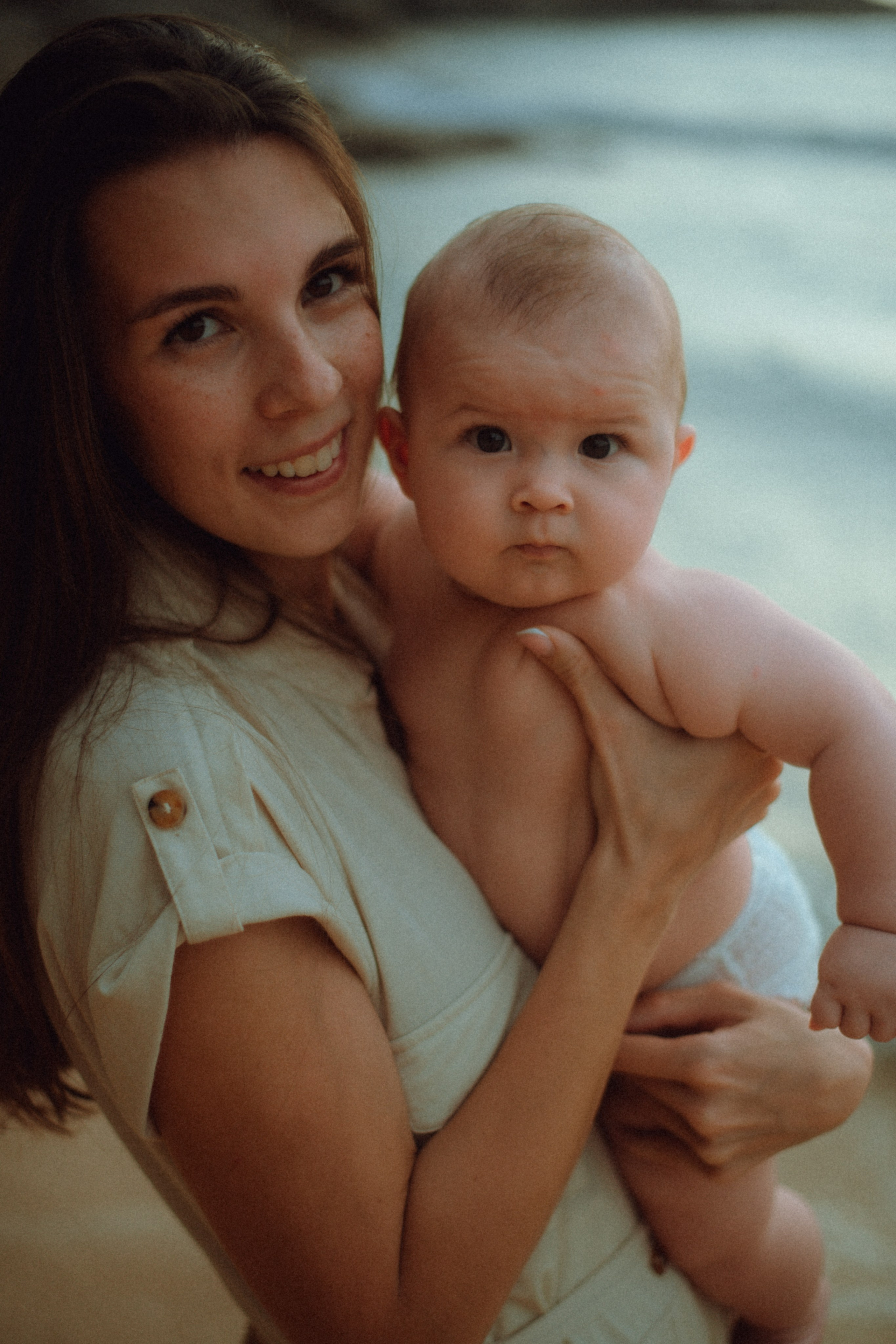 Мама и малыш море. Фотограф и Видеограф Анапа, Новороссийск, Краснодар. Алина и Женя
