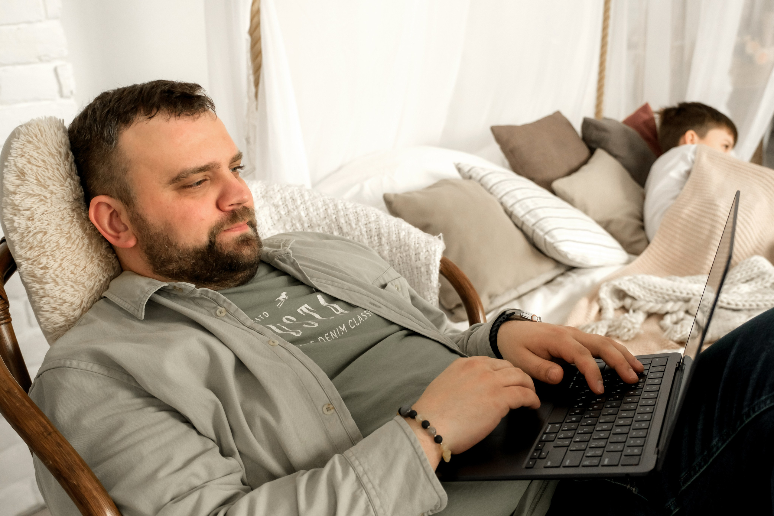 Домашняя съемка семьи Ольги