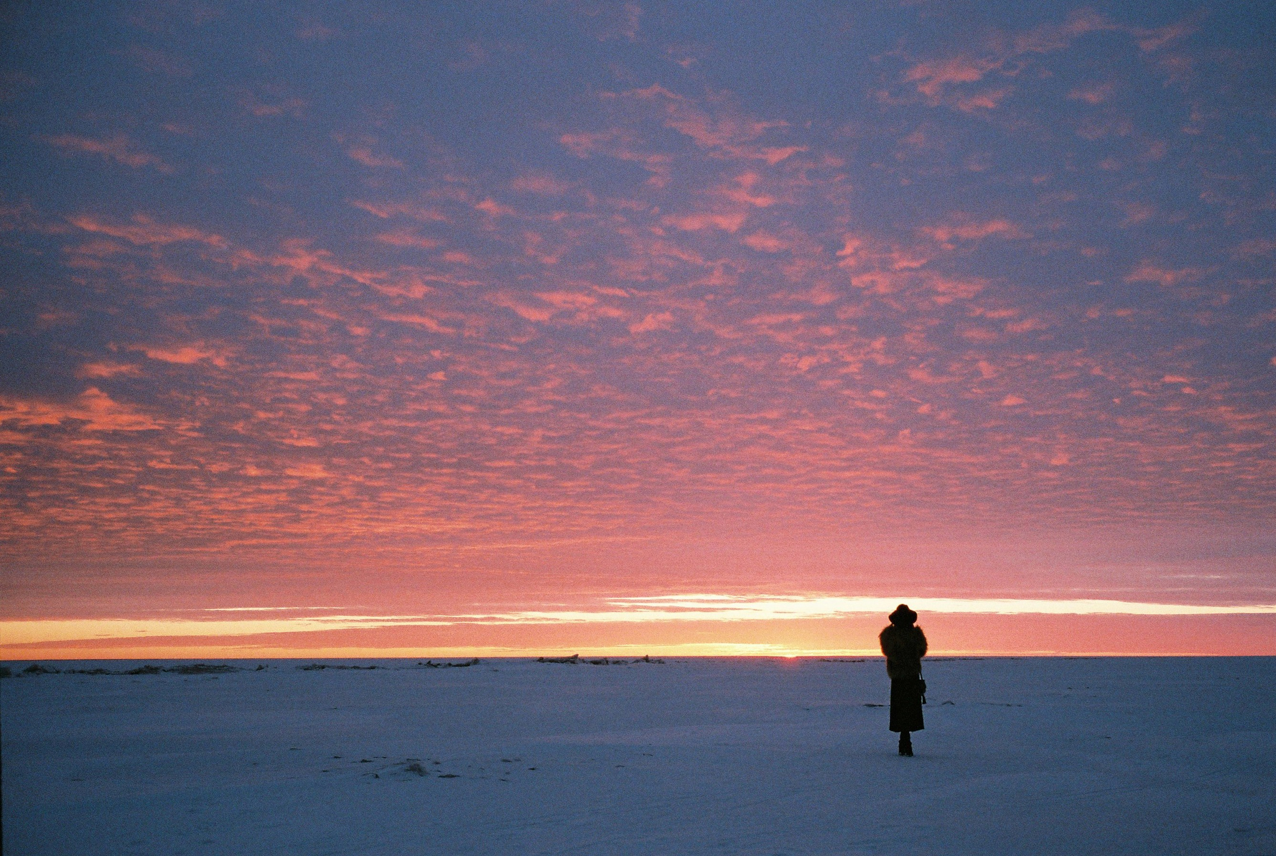 Девушка на берегу Финского залива на закате портрет
