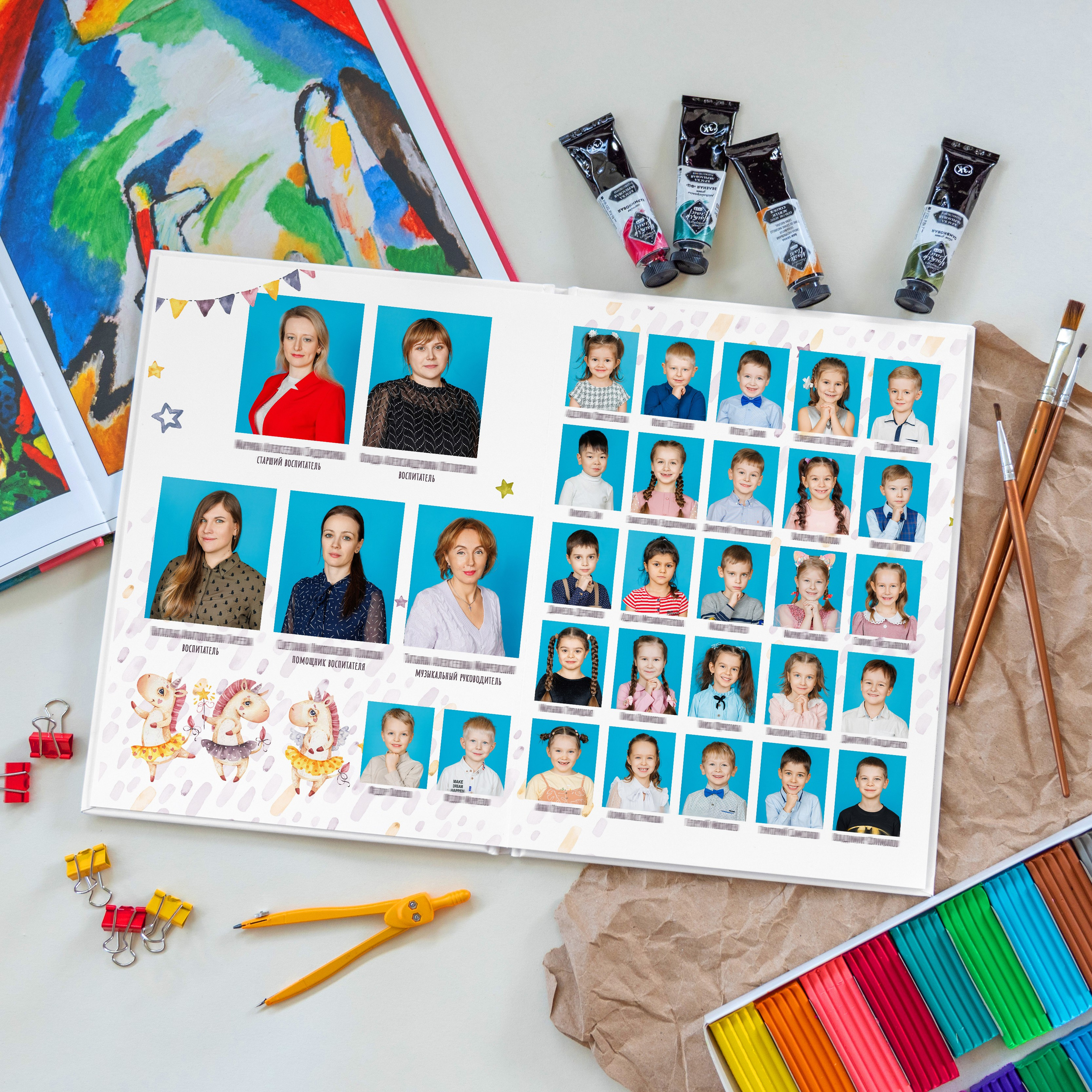 Варианты альбомов для детского сада. Выпускные альбомы в Москве фотограф Алина Пащук
