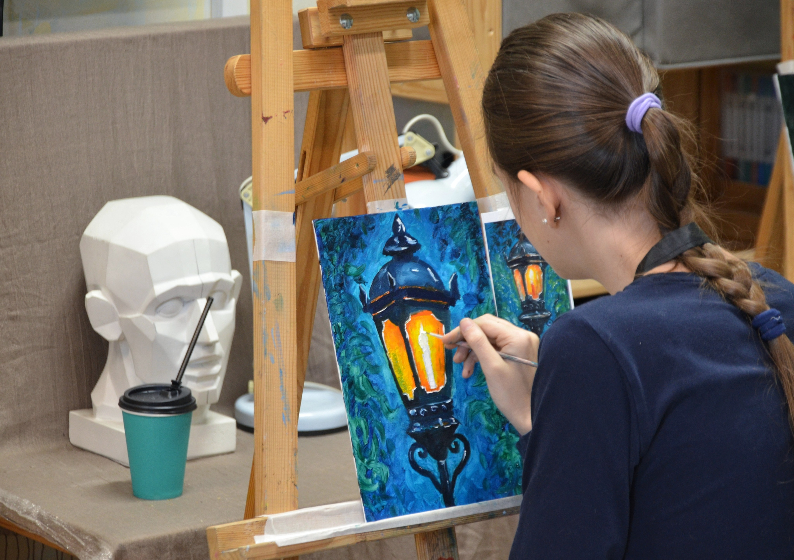 Улица, фонарь. Мастер-классы ● Изостудия «Мы рисуем!» ● Южное Бутово, Москва