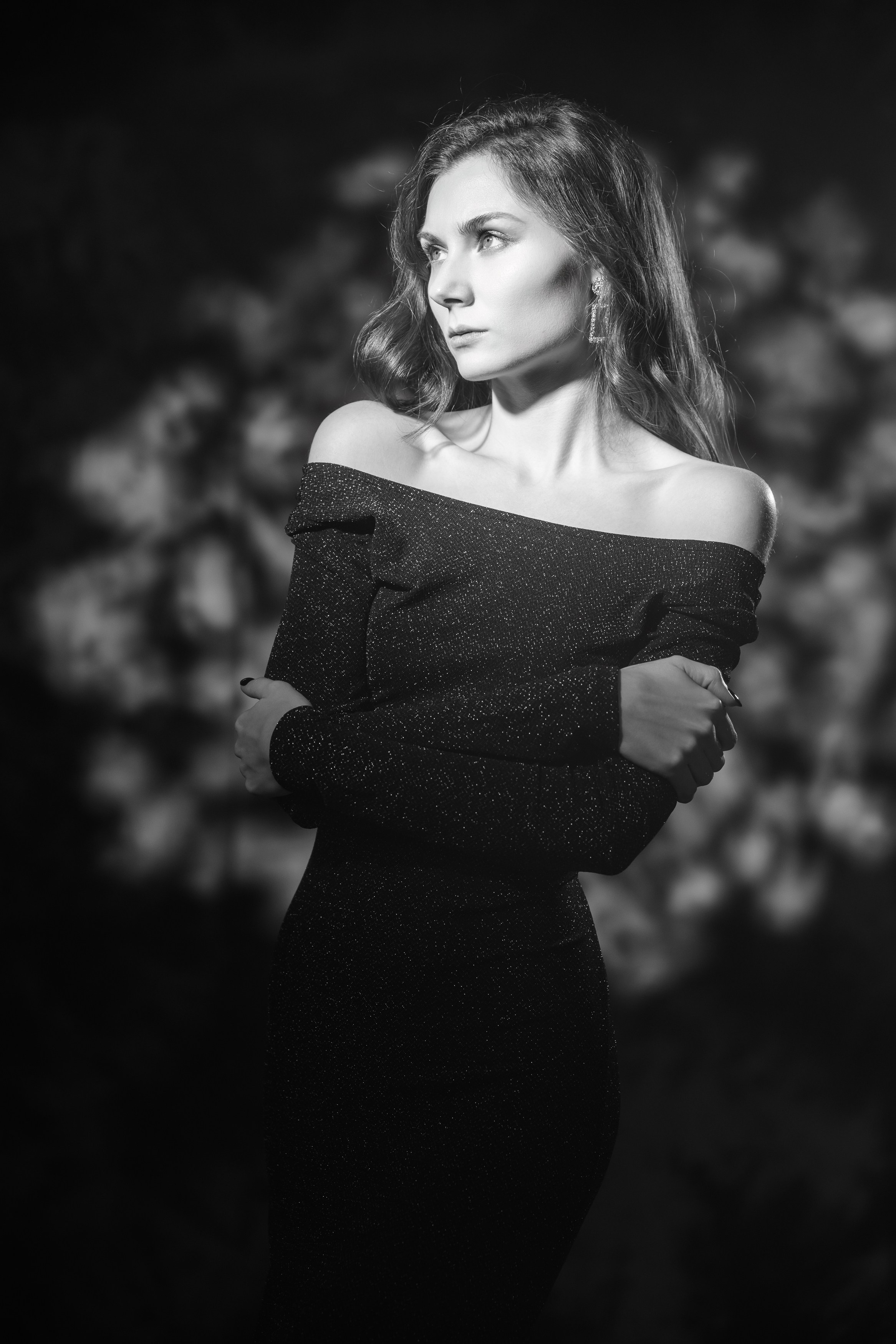 Стилизованная фотосъемка под Голливуд. Вариация. Маска Габо. Постоянный сточник света с  линзой Френеля