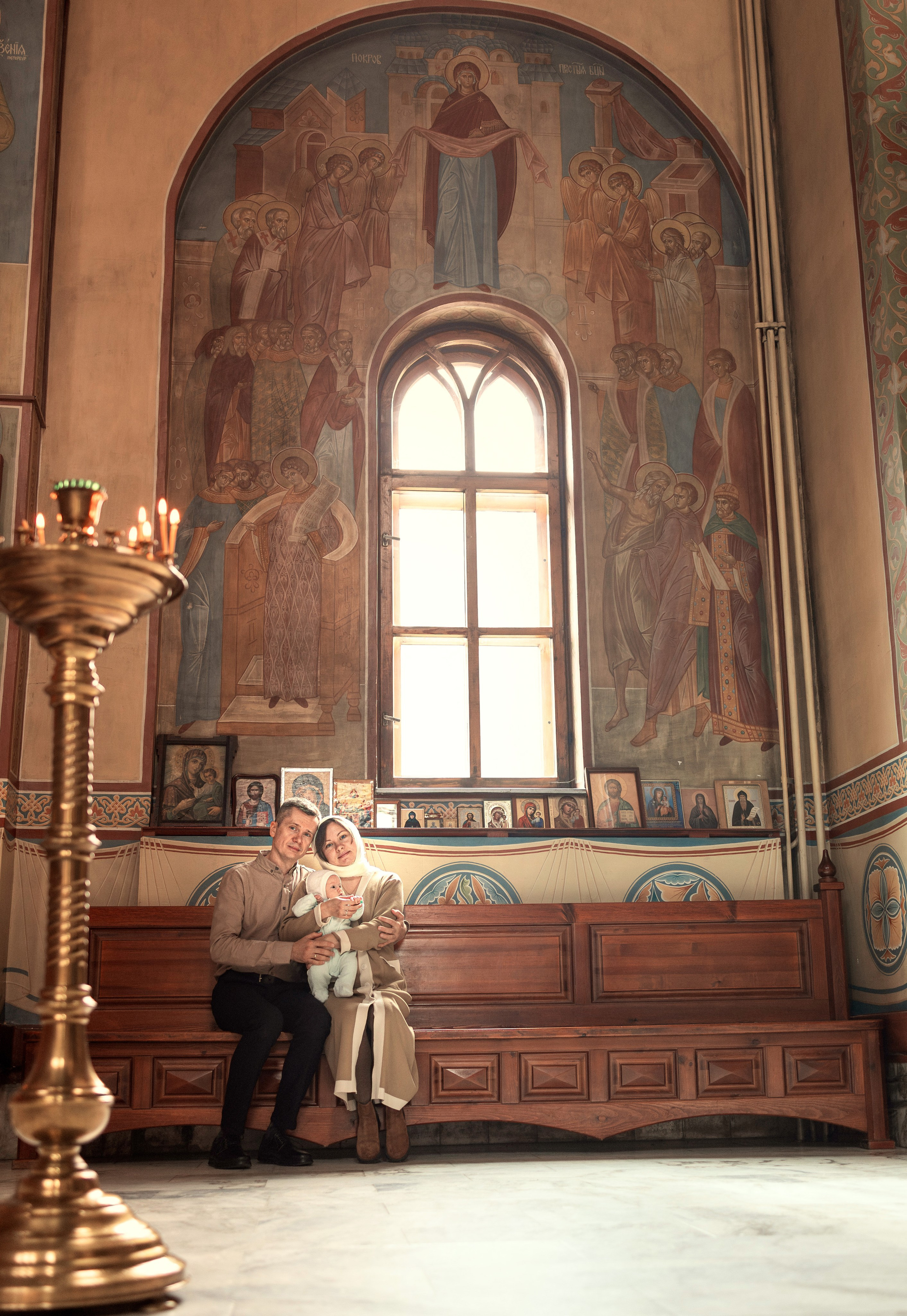 Крещение Елесоветы. ТОП Фотограф на Крещение и Венчание Железногорск Алексей Мещеряков