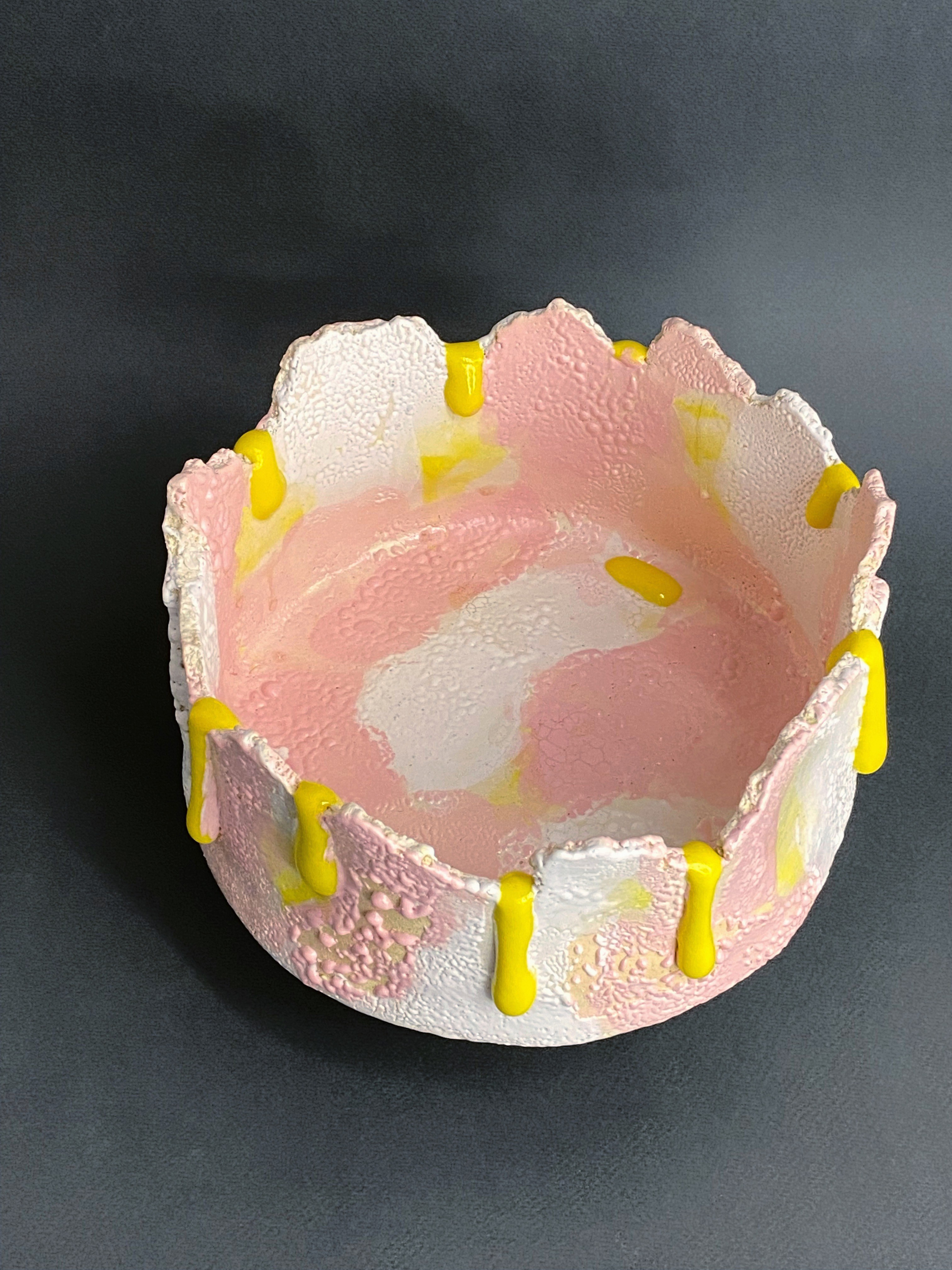 The Day After Winter  №2 2023. Stoneware, engobes, glazes, gloop 16х25 см