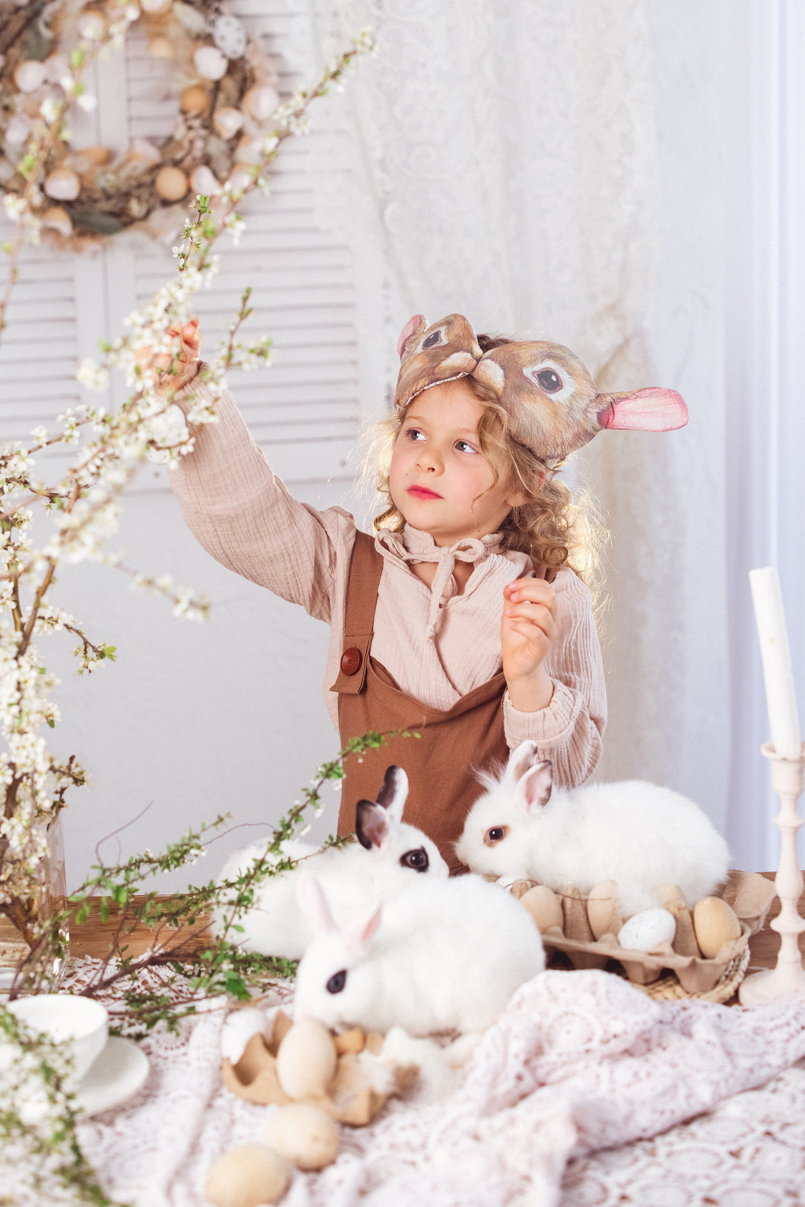 Детская фотосессия с утятами и кроликом. Семейный и детский фотограф в Краснодаре Анна Трашкова