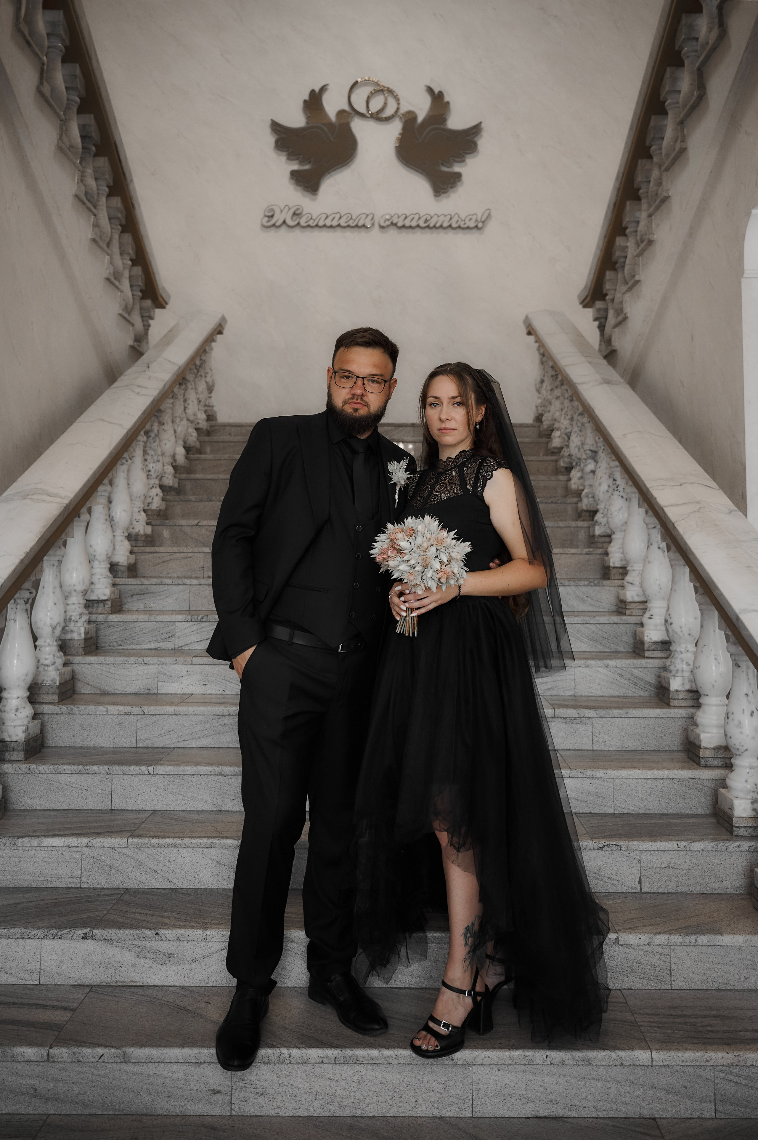 Свадебная фотосессия в Туле в черном. Свадебный фотограф в Туле Никита Беляев