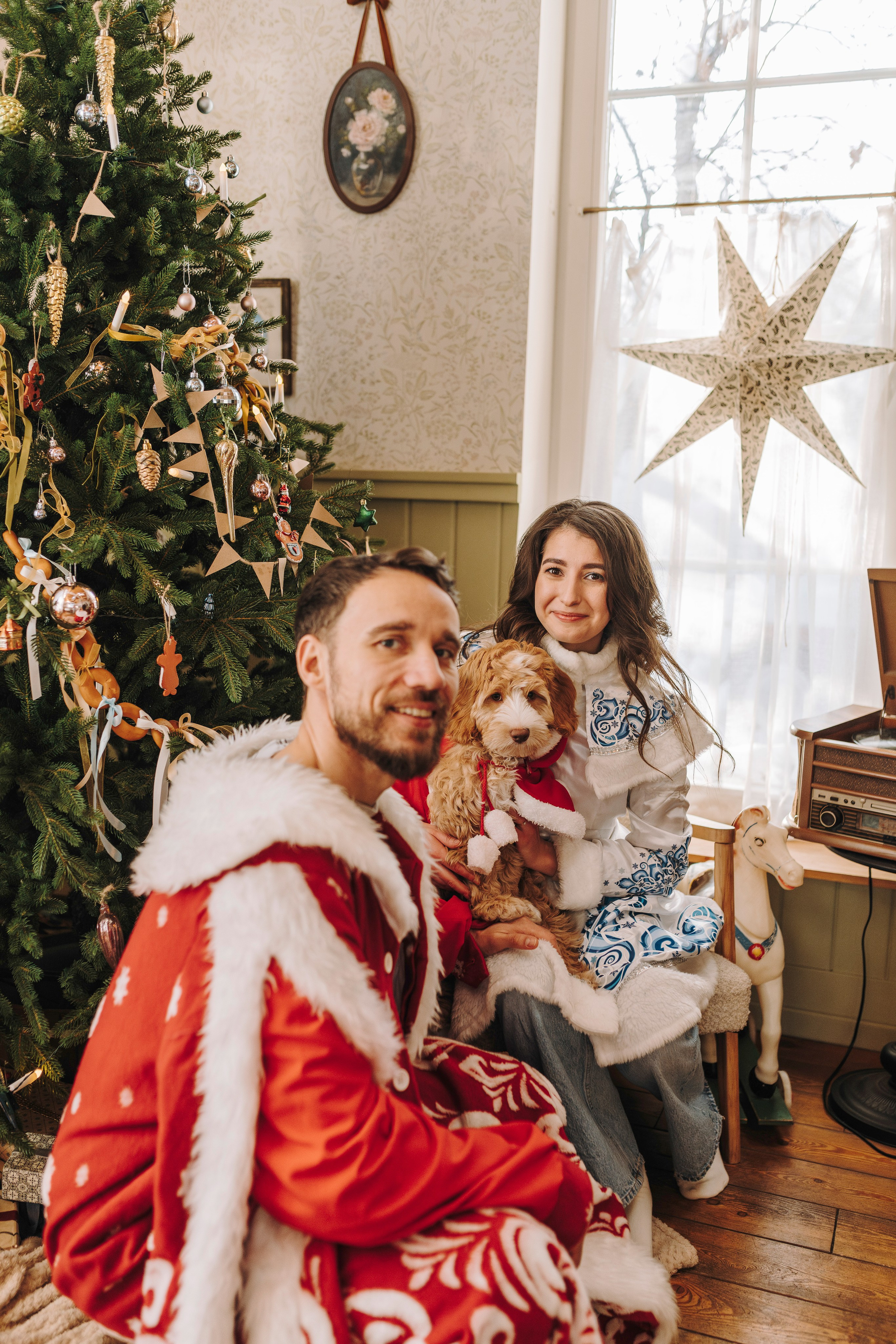 Мёрфи, Таня и Антон. Фотограф анималист в Спб недорого Олеся Майорова