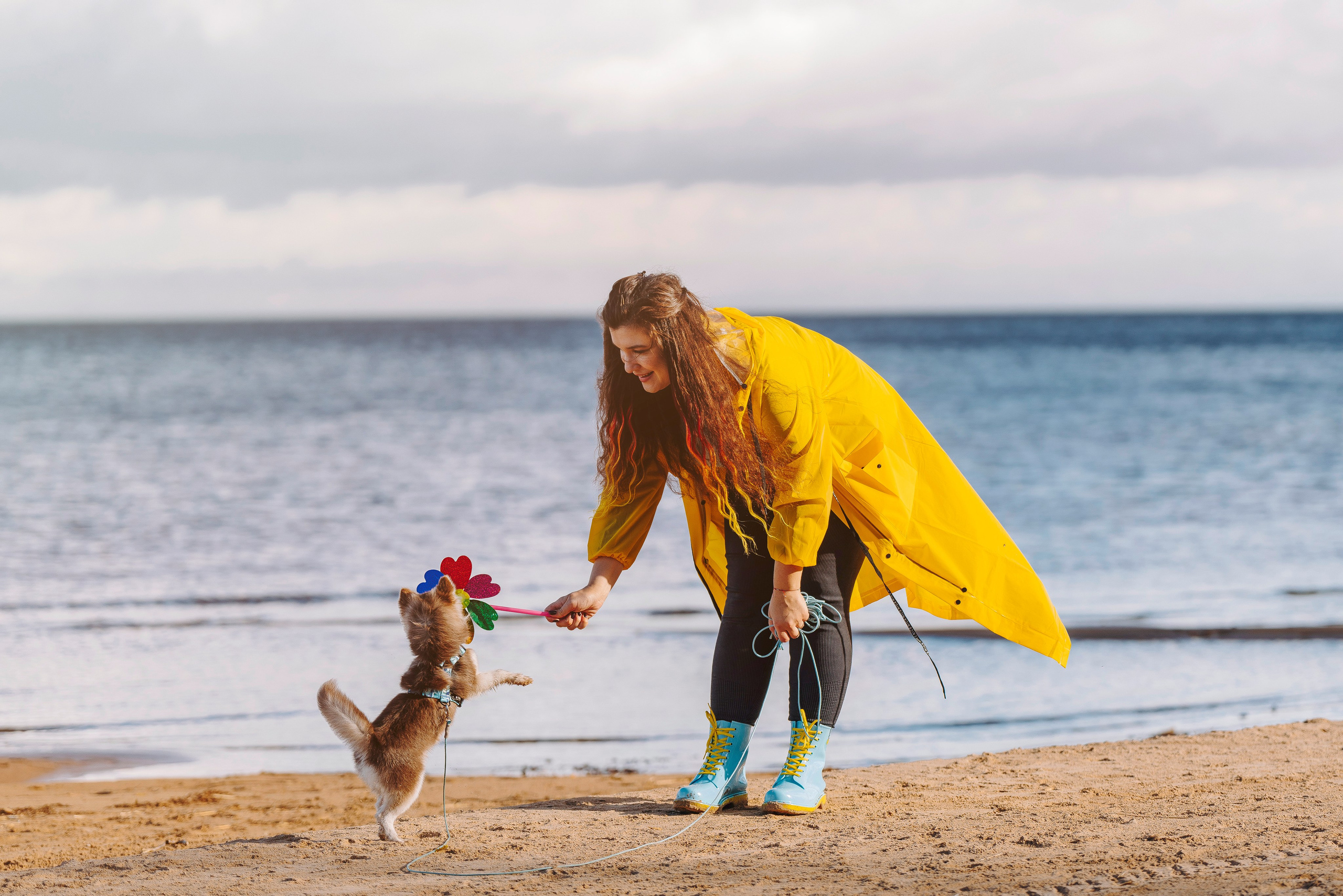 Катерина и Дрэка. Фотограф анималист в Спб недорого Олеся Майорова