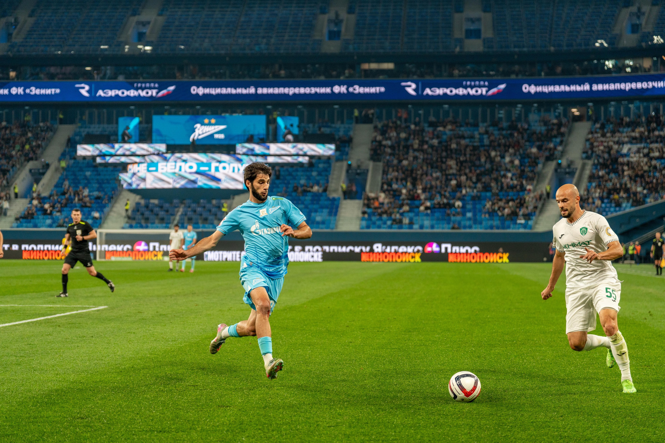 Спортивный фотограф Санкт-Петербург запечатлел голевой момент Зенит–Ахмат