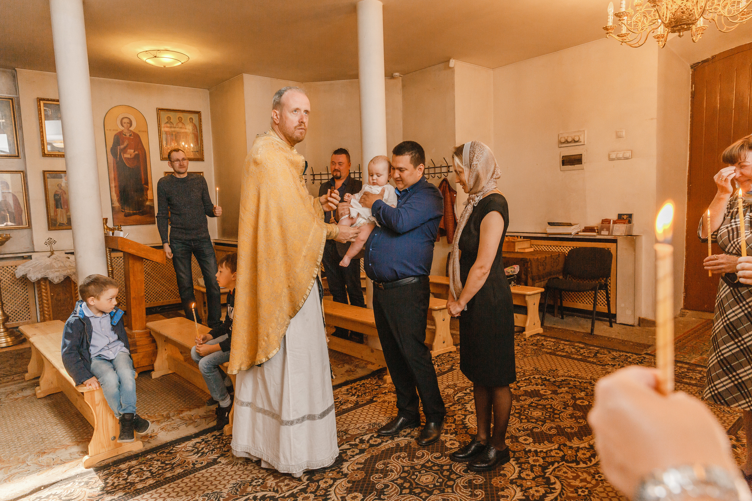 Фотограф на крещение в Монино Скорбященский храм г. Лосино-Петровский
