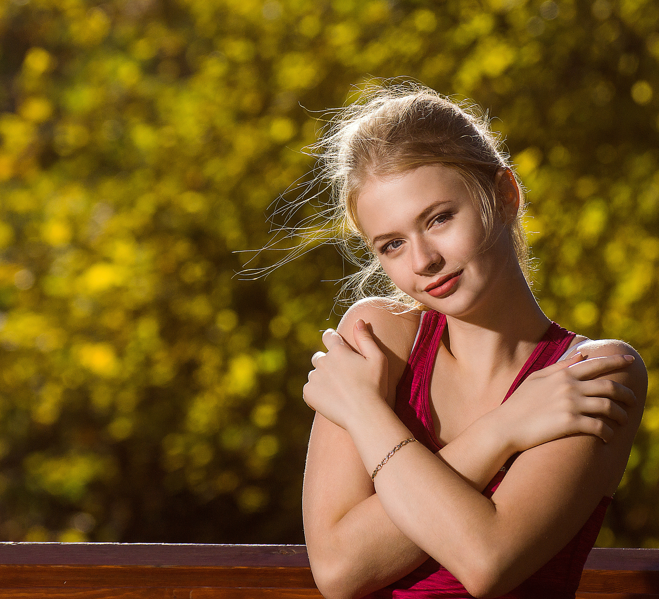 Осеняя фотосессия девушки