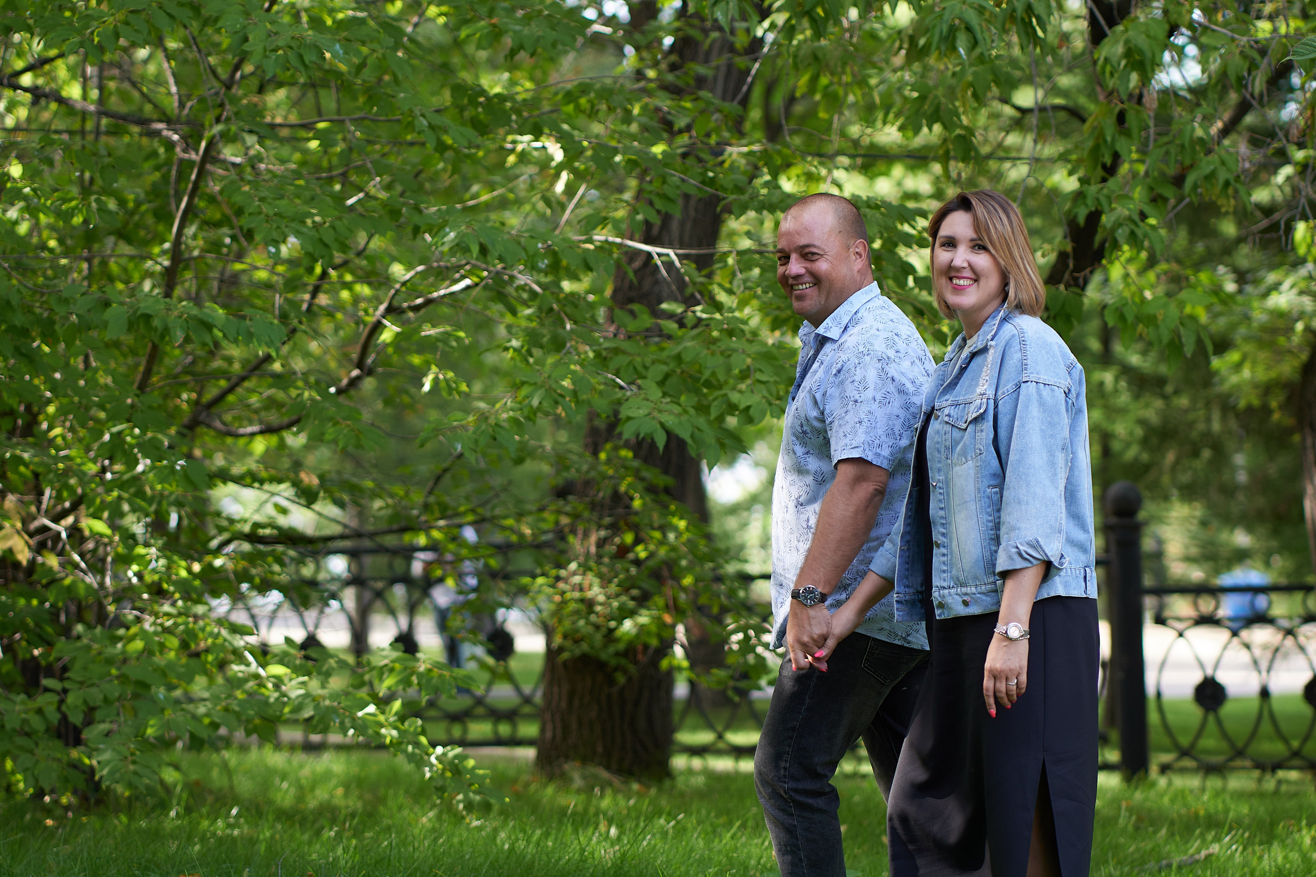 Прогулка с семьёй. Анна Катасонова