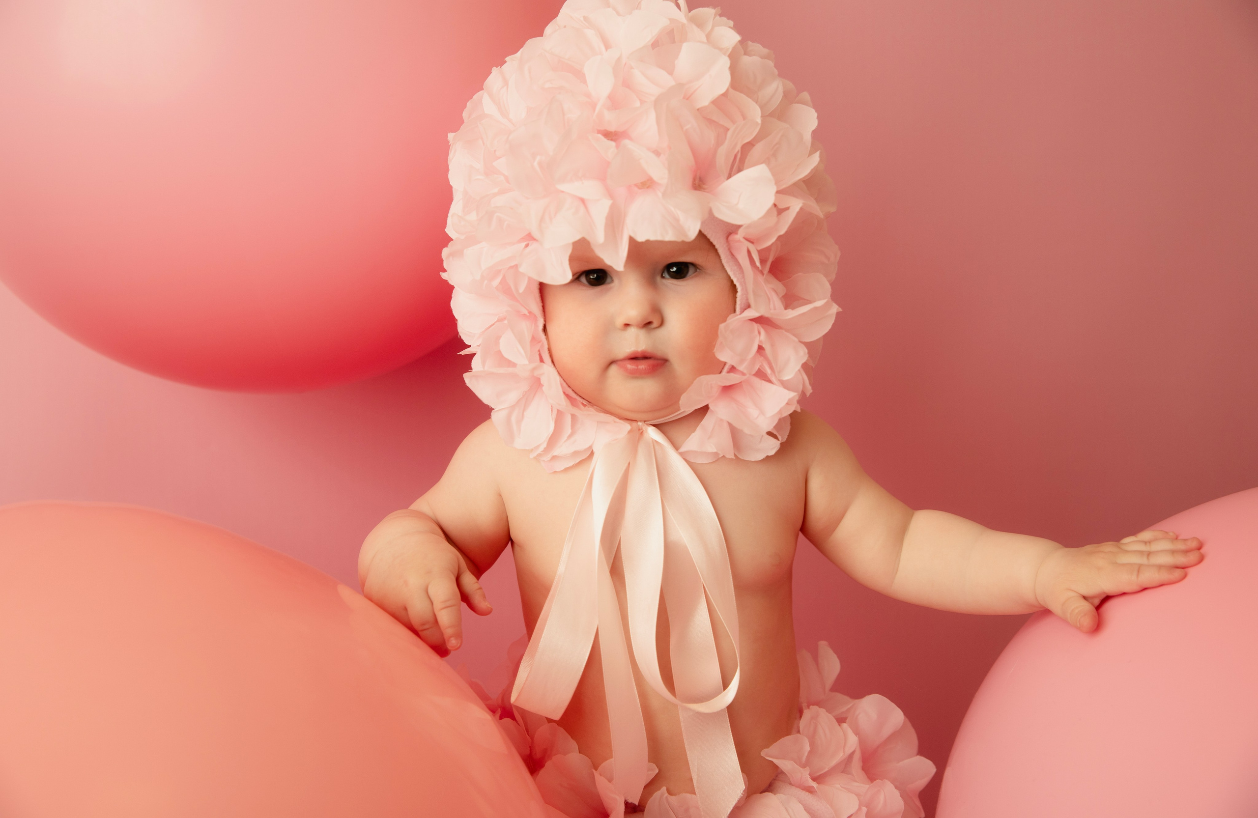 Съемка годовасиков в цветочных костюмах. Фотограф новорожденных, детский фотограф  Москва.Семейная съемка Москва. Семенова Анна