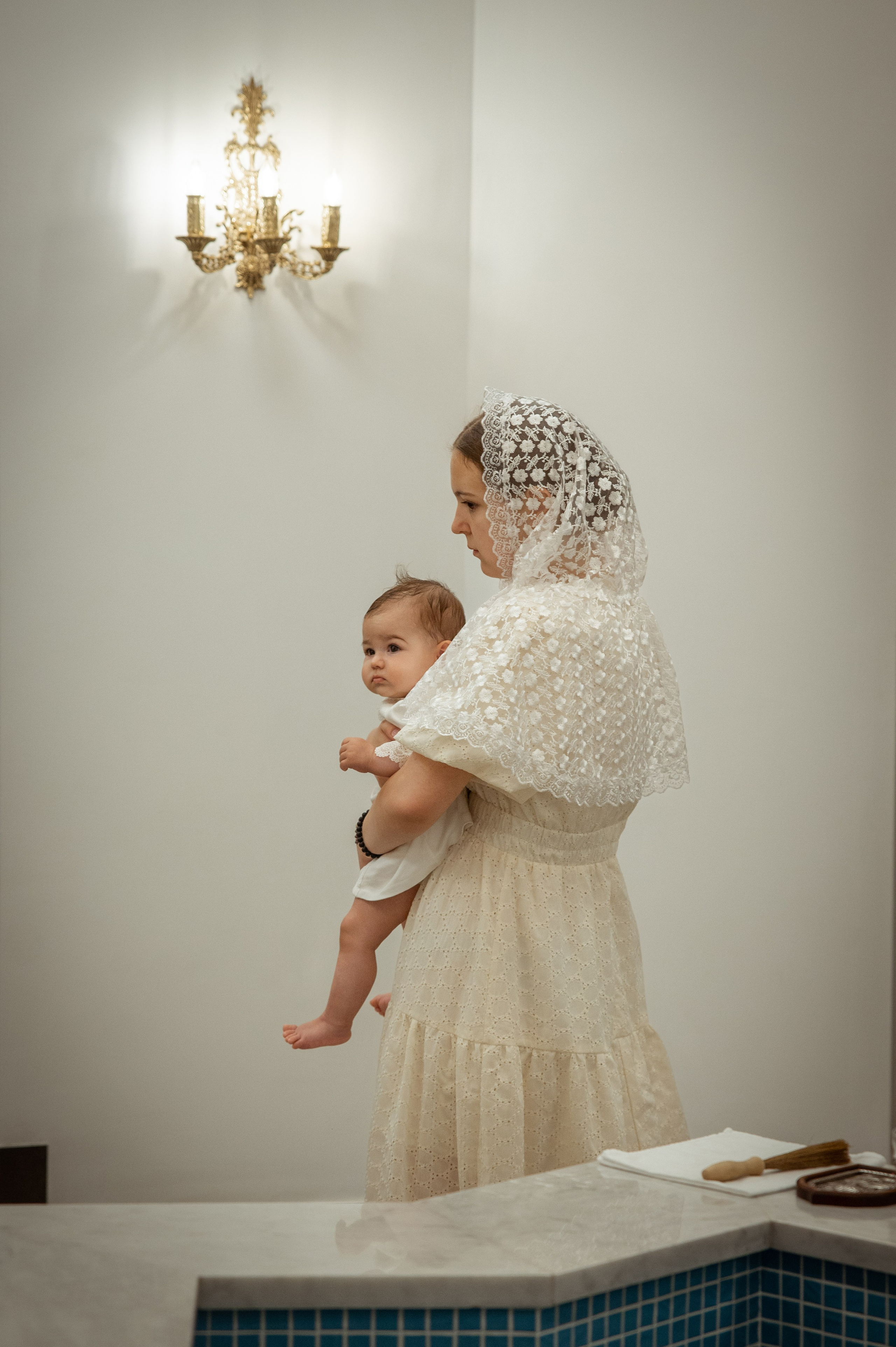 Таинство Крещения Александры, Александра-Невский Собор г. Волгоград. Церковный, семейный и репортажный фотограф Волгоград, Волжский