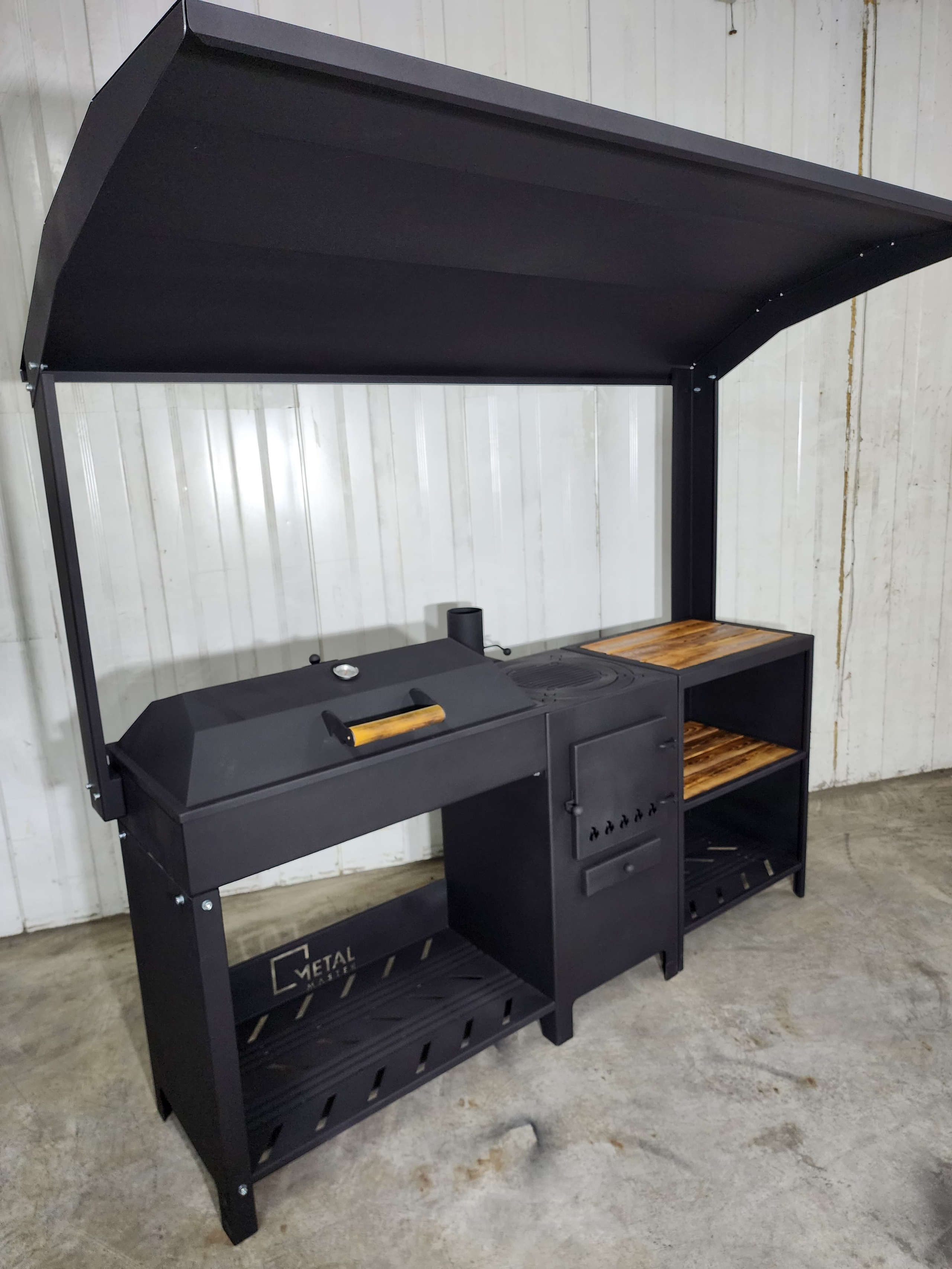 Джета с крышей. Купить / заказать мангал для дома в Краснодаре от производителя «Мангал Мастер»