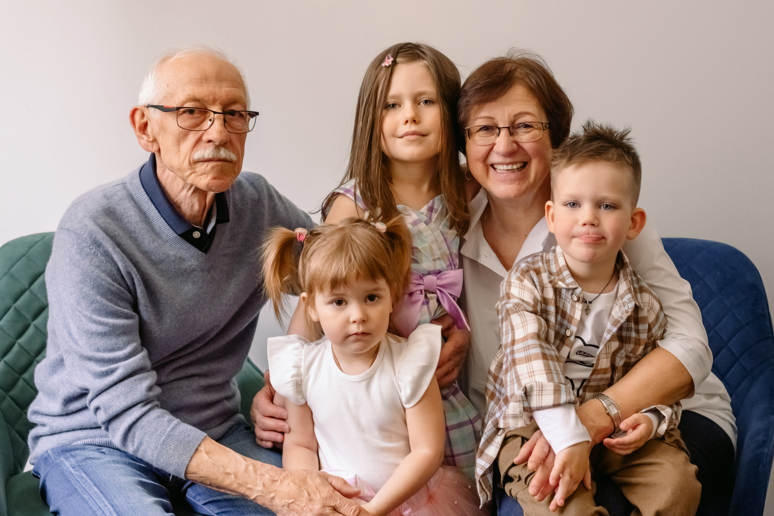 Домашняя фотосессия большой семьи. Фотограф Юлия Кондратьева