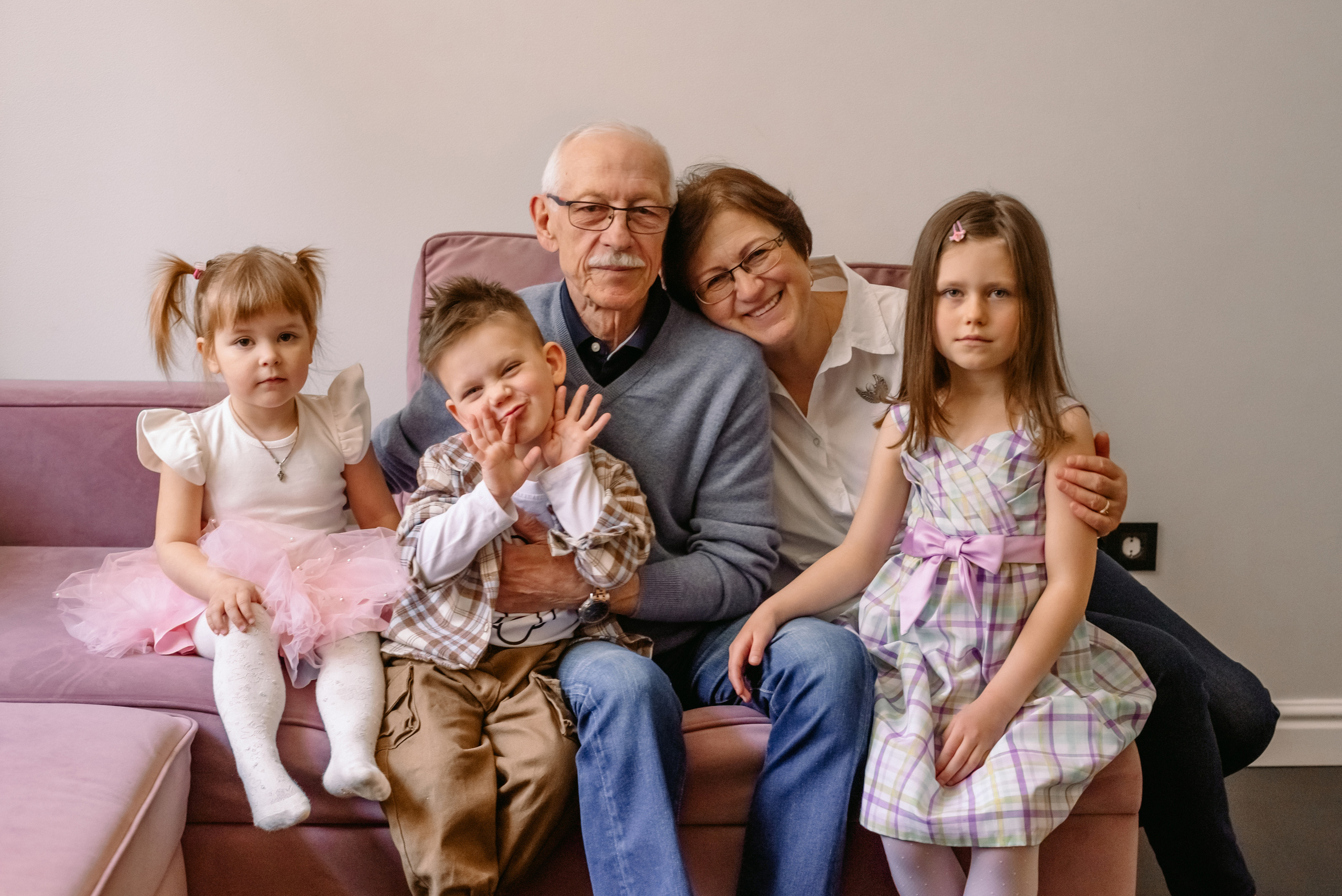 Домашняя фотосессия большой семьи. Фотограф Юлия Кондратьева