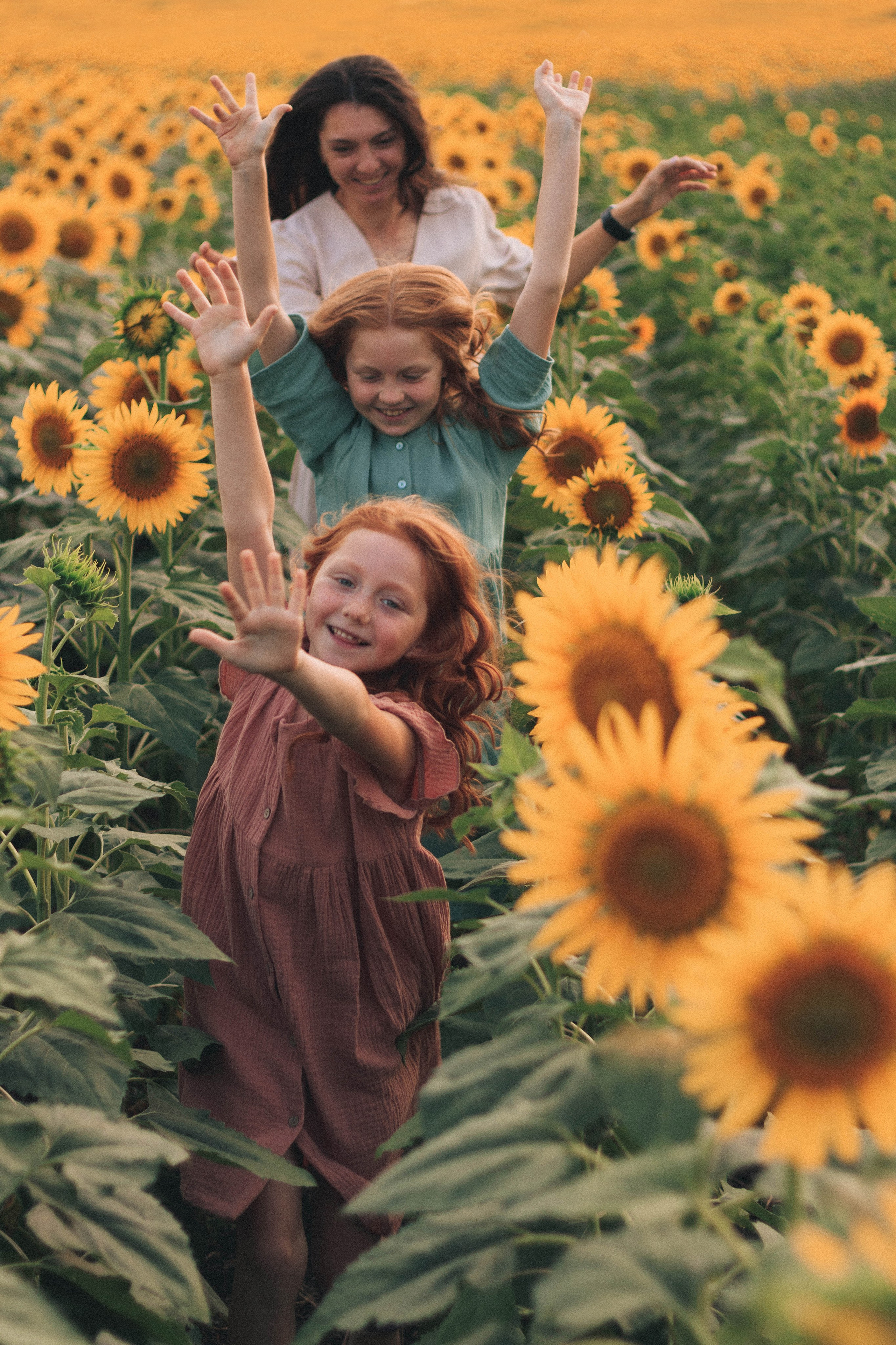 В подсолнухах. Фотограф в Краснодаре Ксения Мархинина