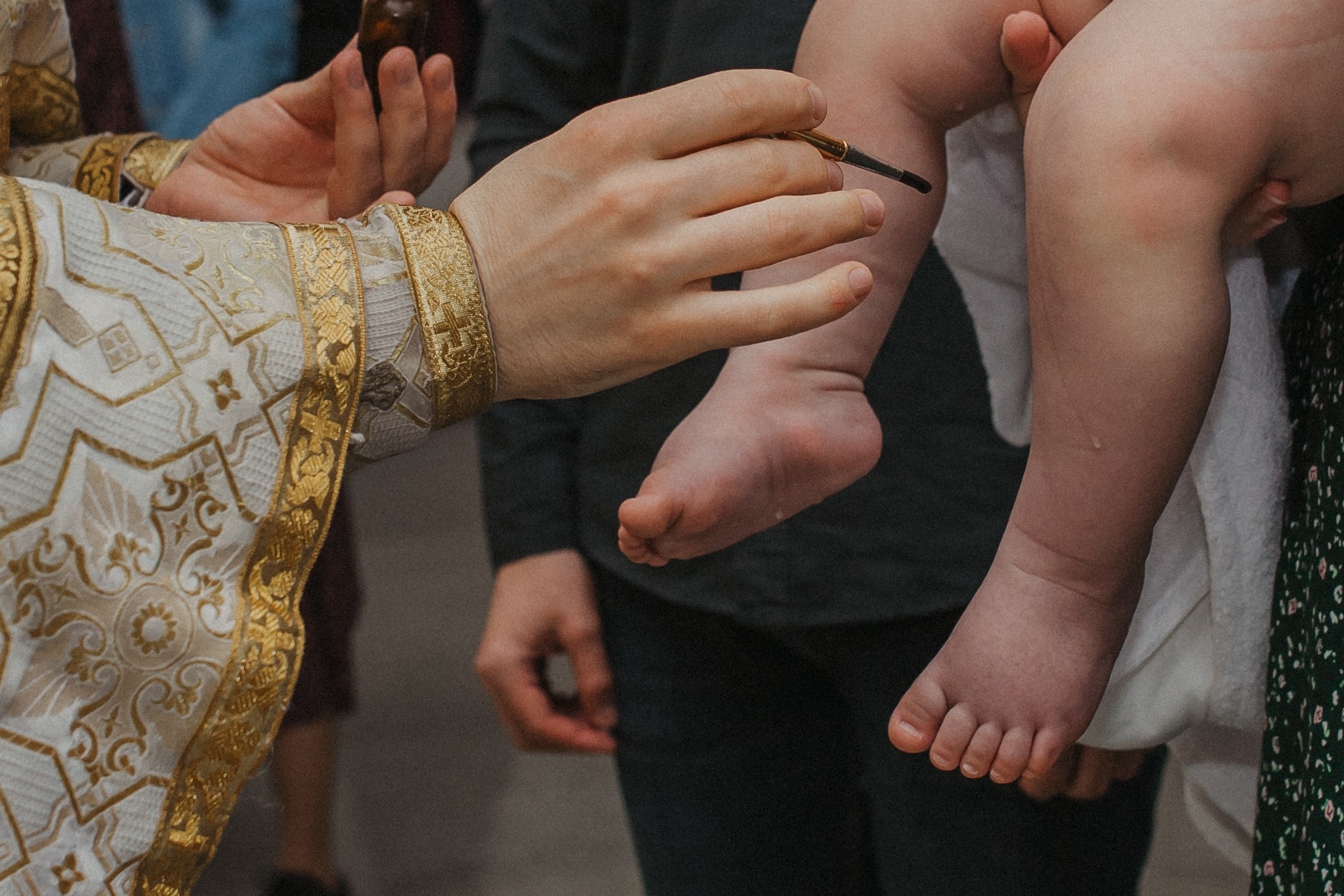 Крещение Матвей. Семейный и домашний фотограф в Москве и МО Королева Валерия