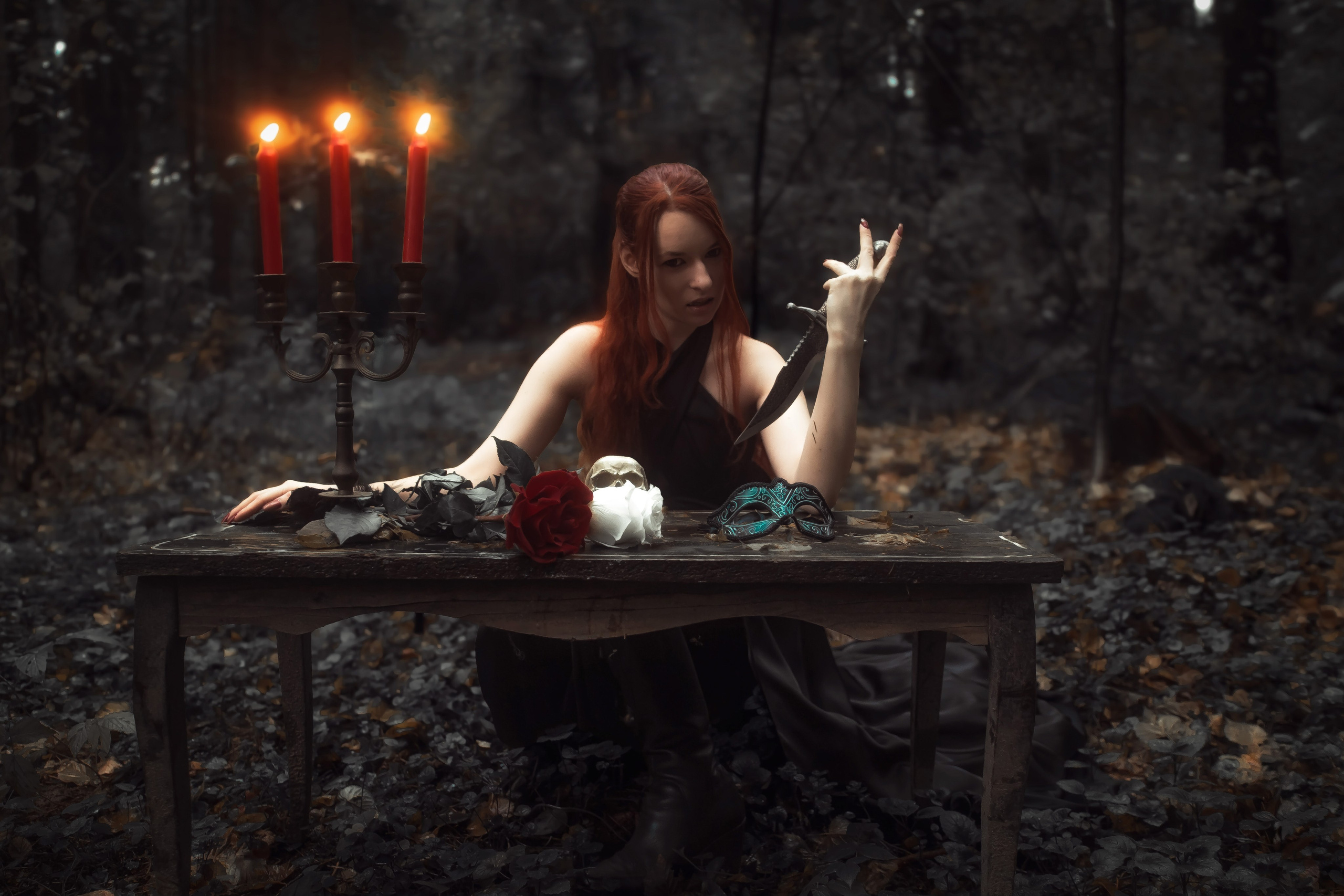 Фотосессия Вампиры в лесу