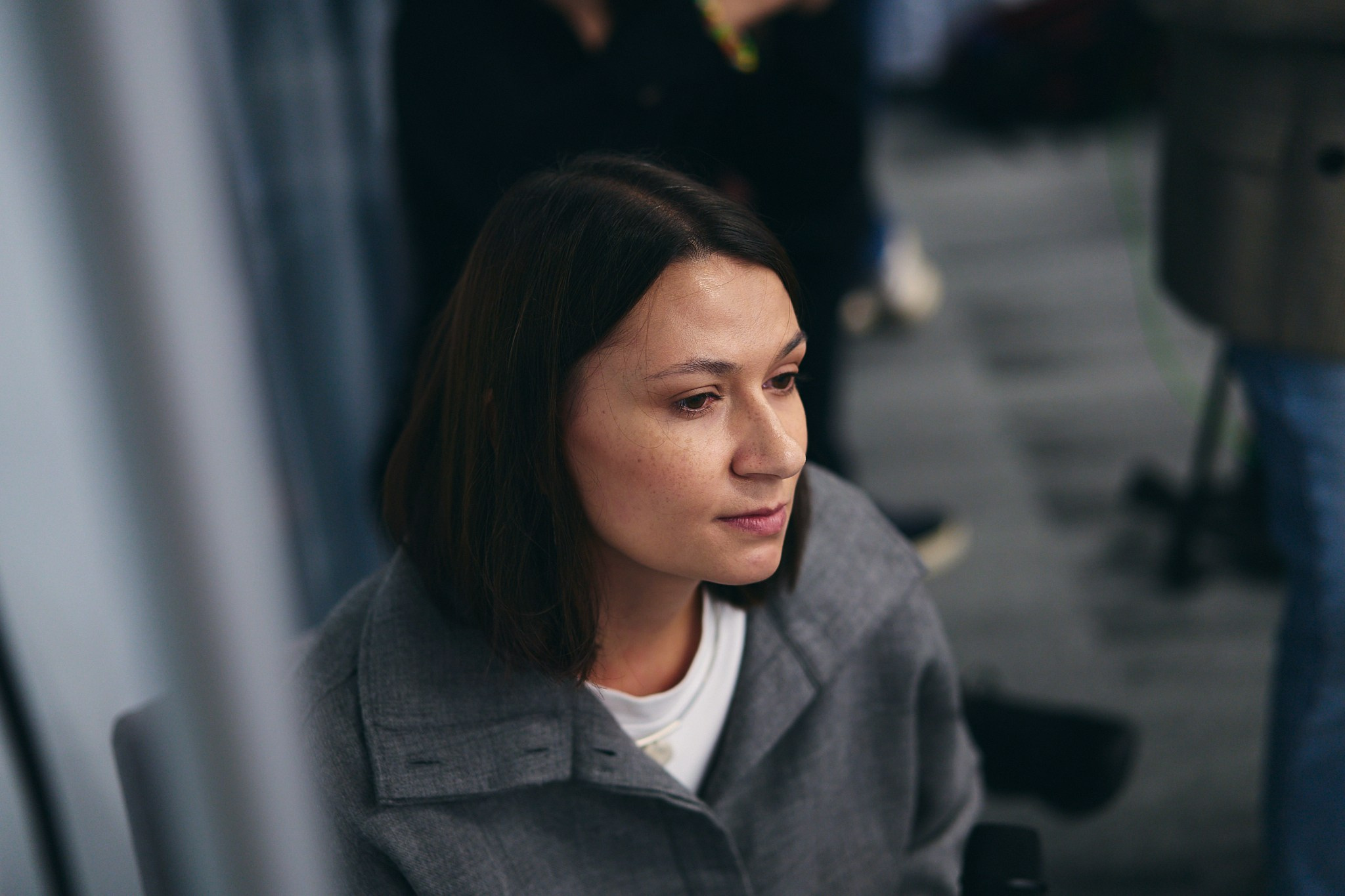 Press conference with Sviatlana Tsikhanouskaya and released political prisoners. Photographer in Vilnius