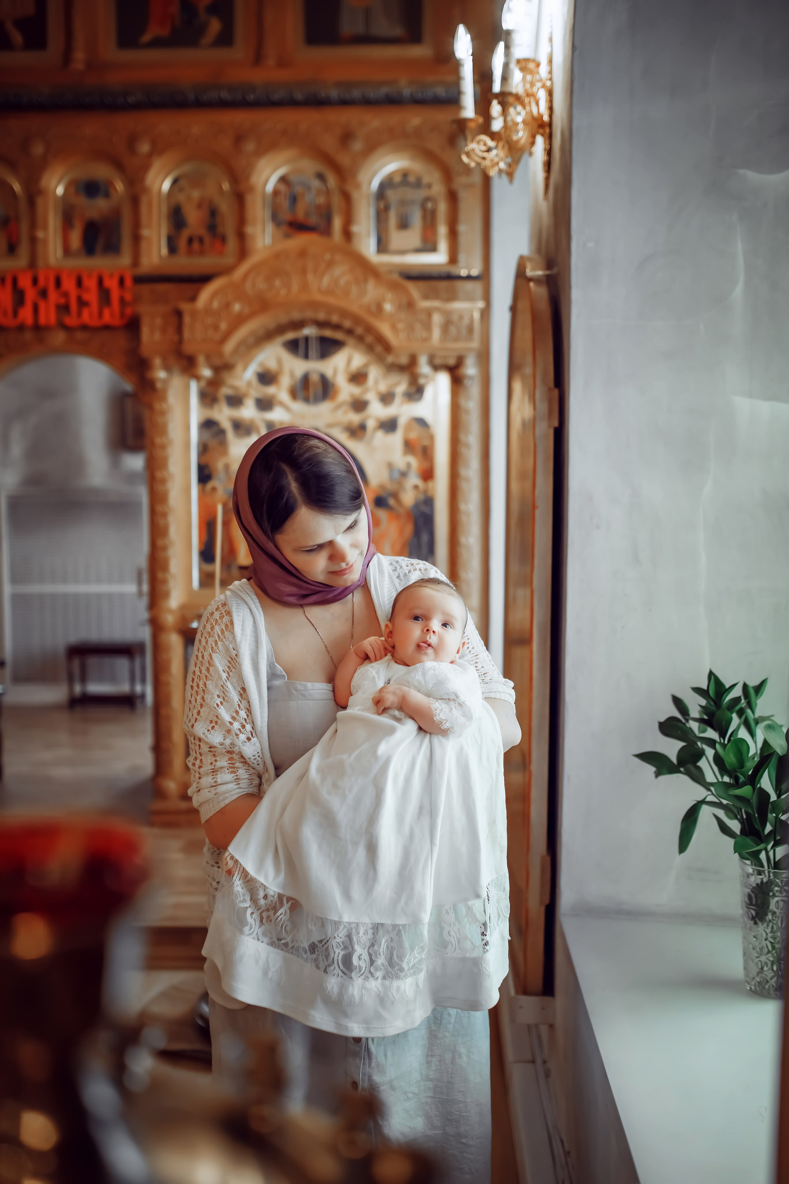 Крещение Александры. Фотограф на Крещение, семейный фотограф в Москве