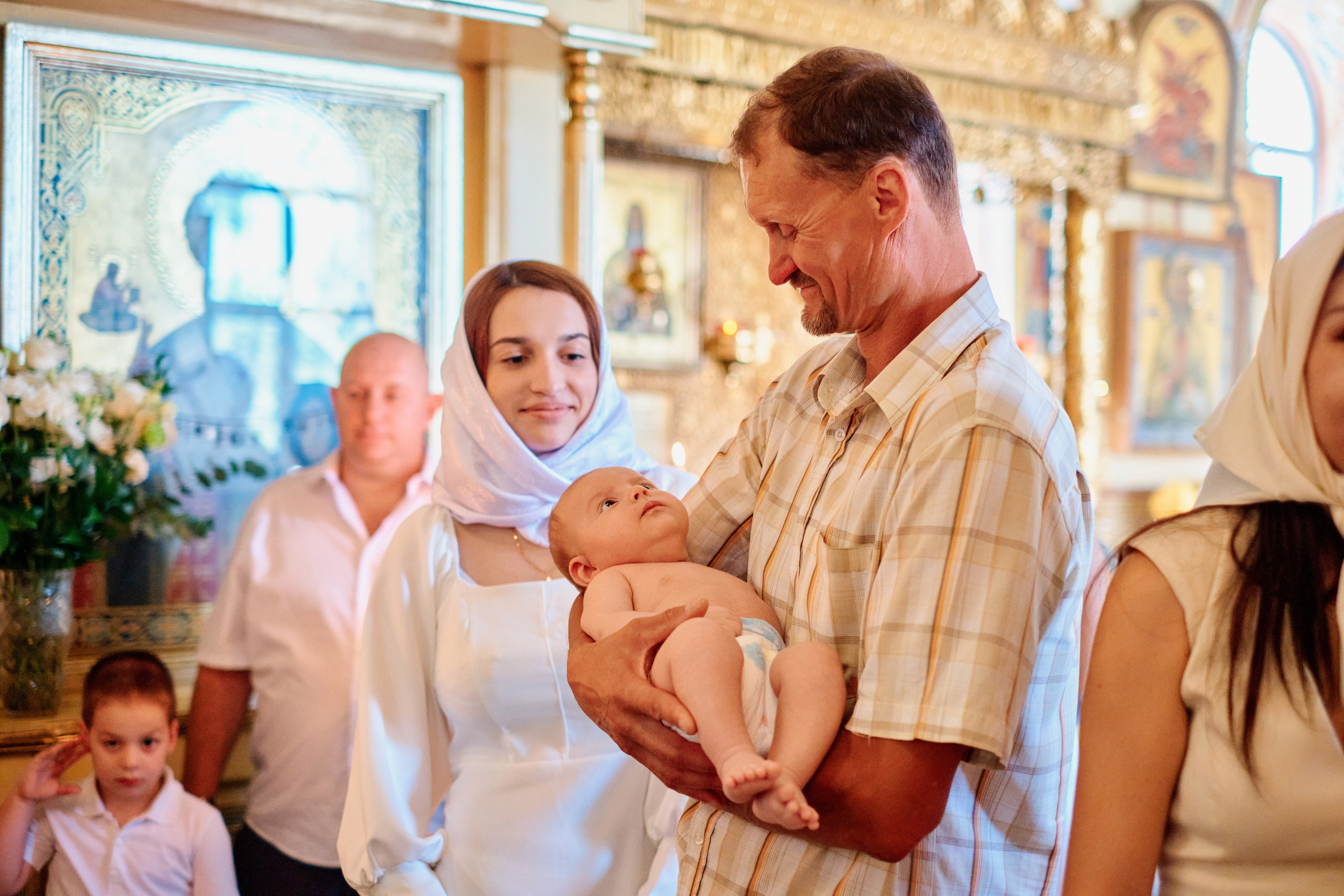 Крестины Григория. Храм святителя Николая Чудотворца. Фотограф Таганрог Анна Трайжон