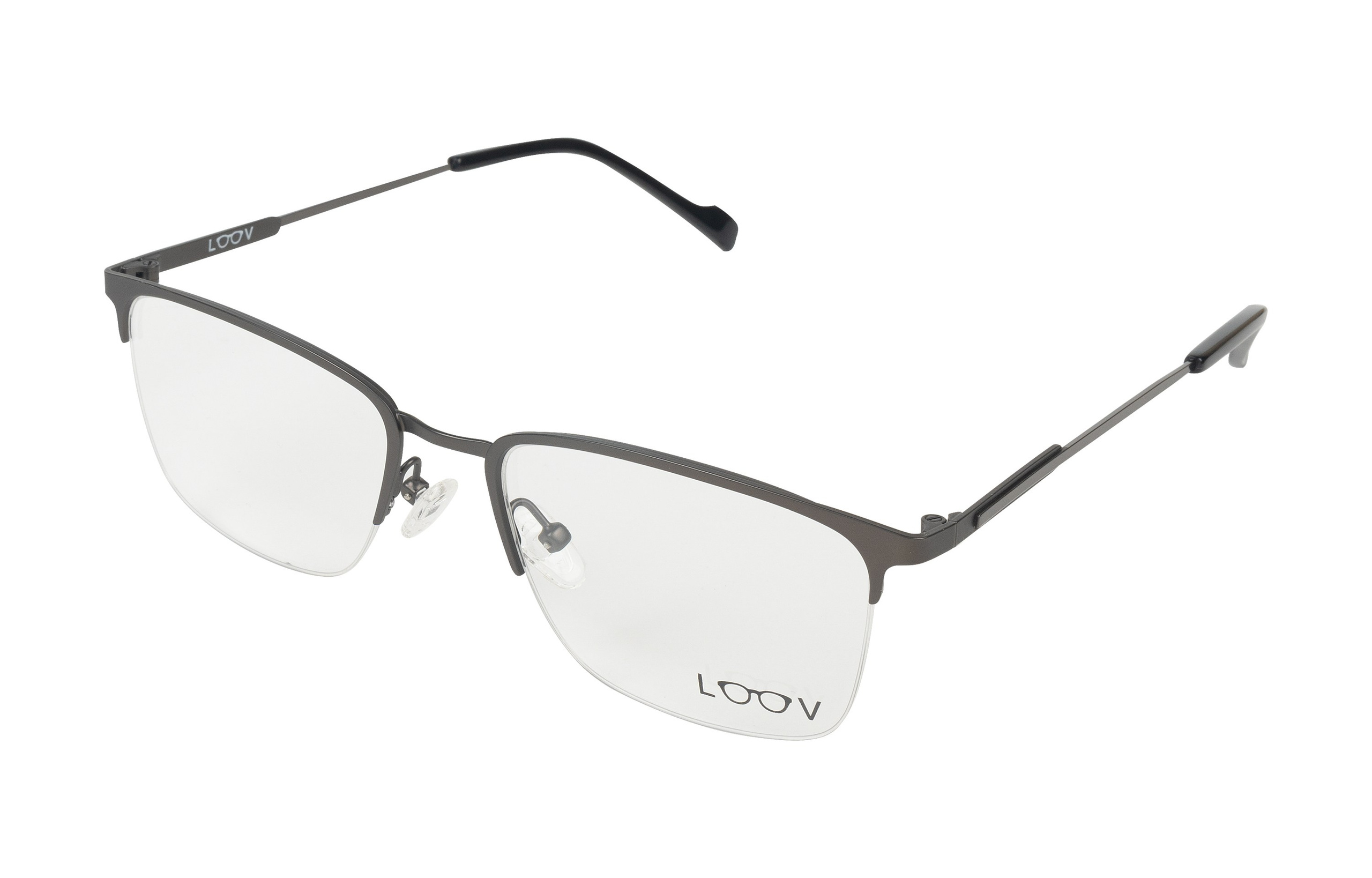 Очки прямоугольные, черно золотая оправа, для мужчин