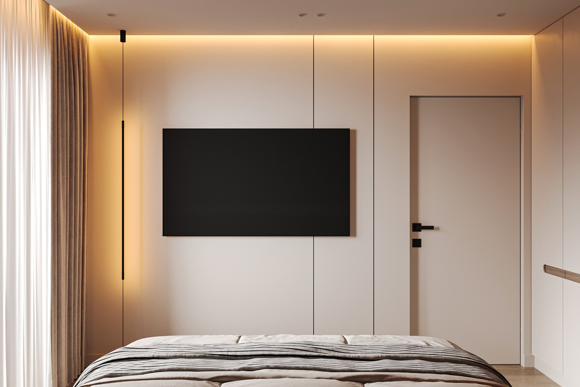 Спальня ЖК «Мой ритм». 3D визуализация интерьера Надежда Соколова