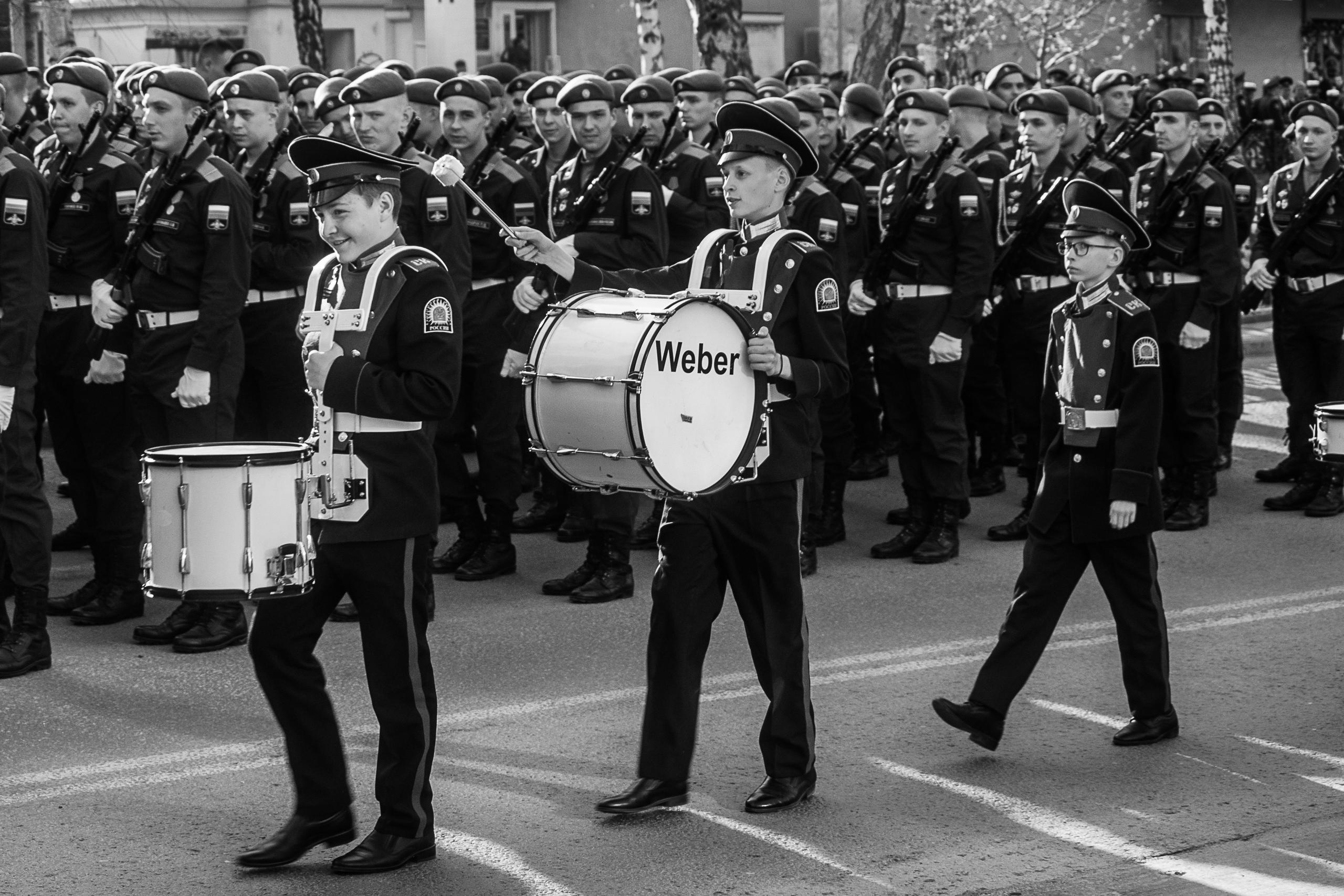 Репетиция парада. Фотограф Алексей Школдин. Новосибирск