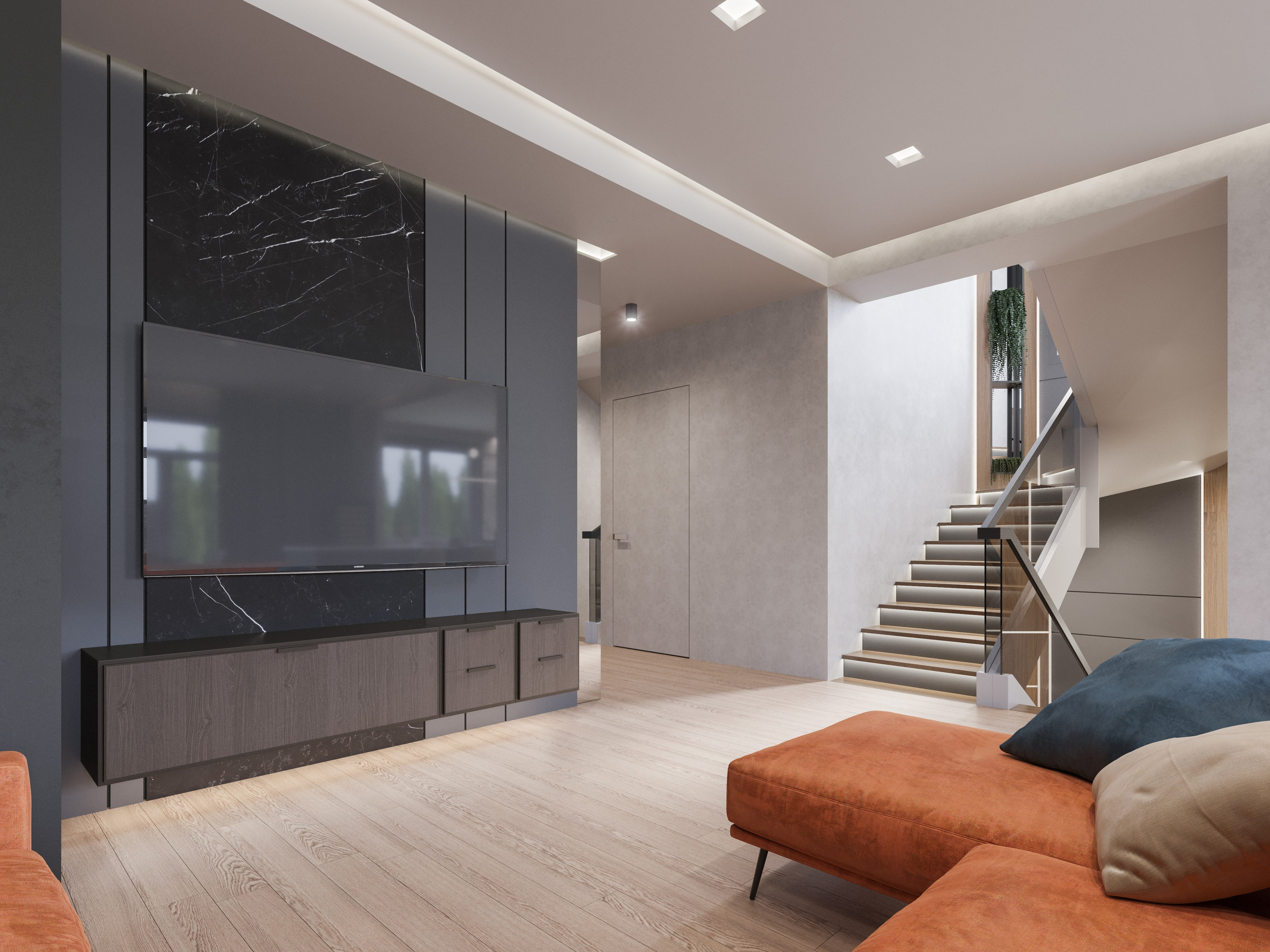 Проект Загородного Дома с 5 Детскими Комнатами | 3D Визуализация Современного Интерьера. Визуализатор интерьера в Москве | Брагин Кирилл