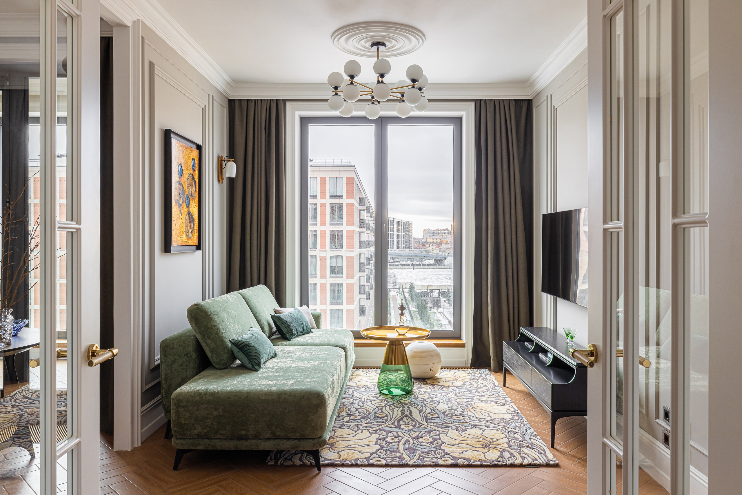 Квартира 64 кв.м в Петербурге для семейной пары. Дизайн интерьеров Москва / Петербург / регионы