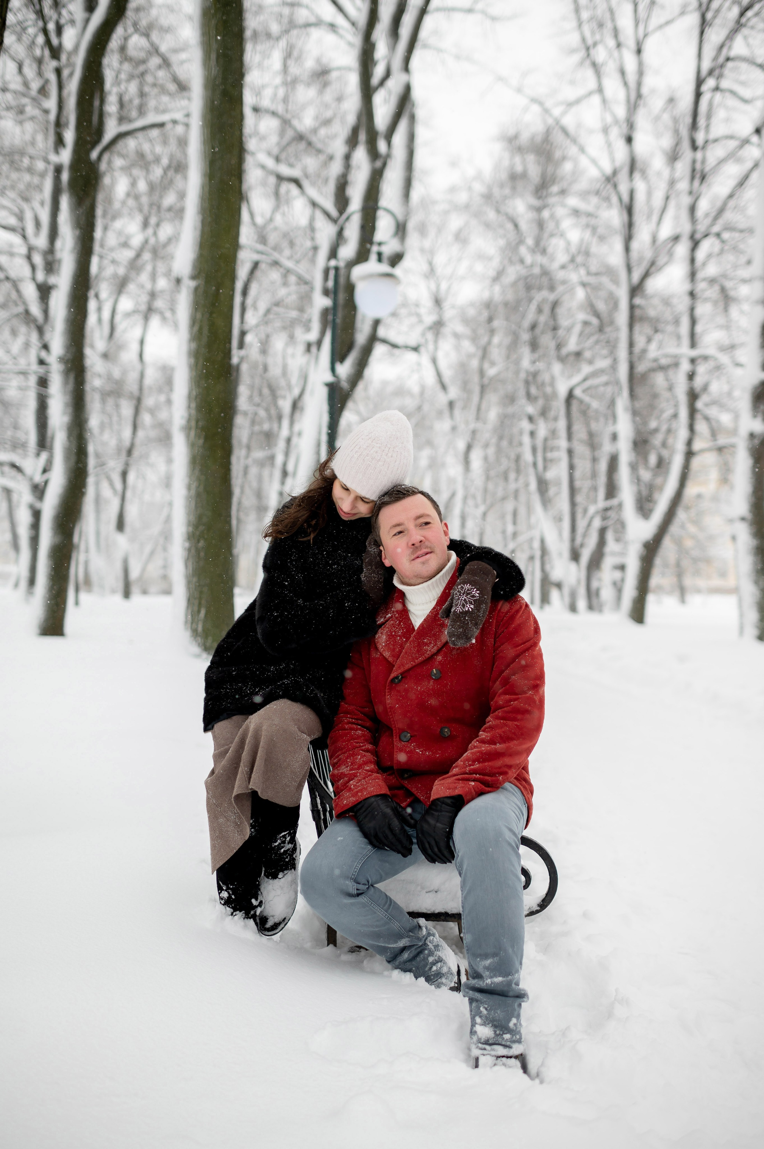 Зимняя прогулка Валерия, Андрей и Егор. Портретный, семейный и свадебный фотограф в Санкт-Петербурге и в Пушкине Ширяев Денис