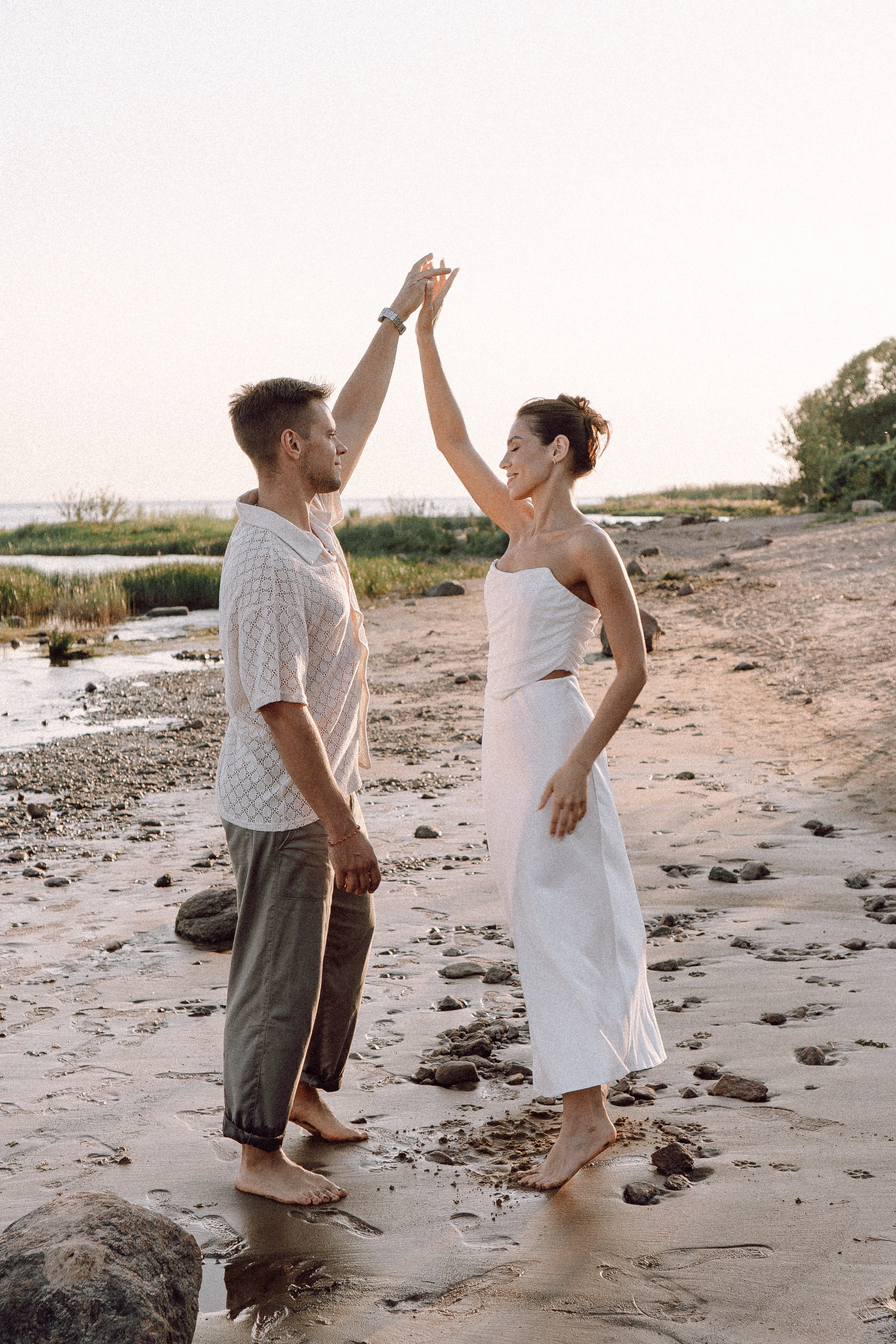 СВАДЕБНАЯ ФОТОСЕССИЯ ВЫЕЗДНОЙ ЦЕРЕМОНИИ (ФИНСКИЙ ЗАЛИВ). Профессиональный фотограф, Санкт-Петербург — Виктория Богомолова